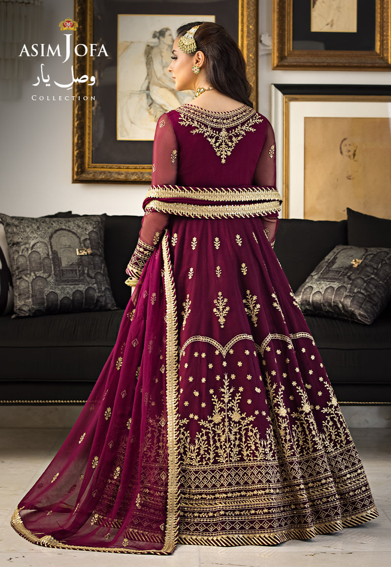 Buy Now, AJVY- 04 - Vasl e yar - Formals 2023 - Asim Jofa - Wedding and Bridal Party Dresses - Shahana Collection UK - Asim Jofa in GCC - UAE fashion