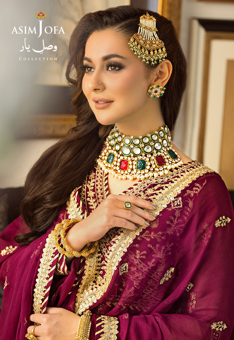 Buy Now, AJVY- 04 - Vasl e yar - Formals 2023 - Asim Jofa - Wedding and Bridal Party Dresses - Shahana Collection UK - Asim Jofa in GCC - UAE fashion