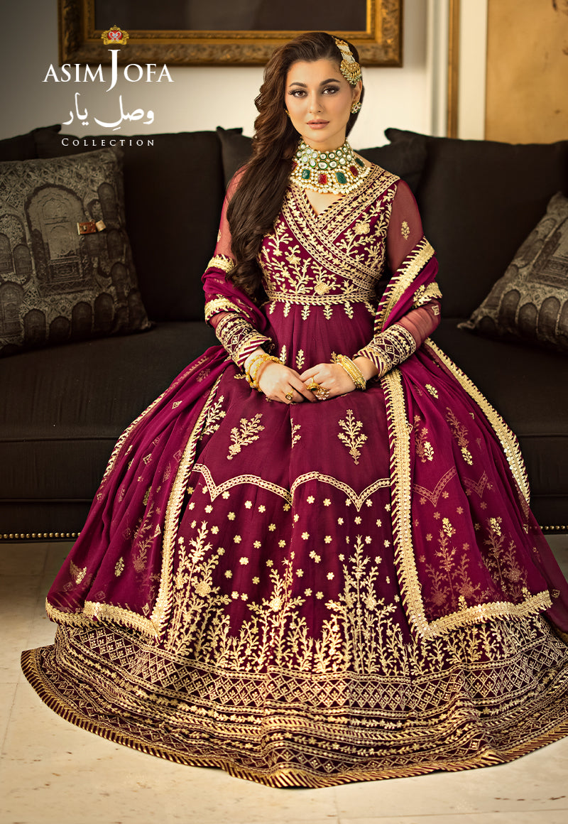 Buy Now, AJVY- 04 - Vasl e yar - Formals 2023 - Asim Jofa - Wedding and Bridal Party Dresses - Shahana Collection UK - Asim Jofa in GCC - UAE fashion