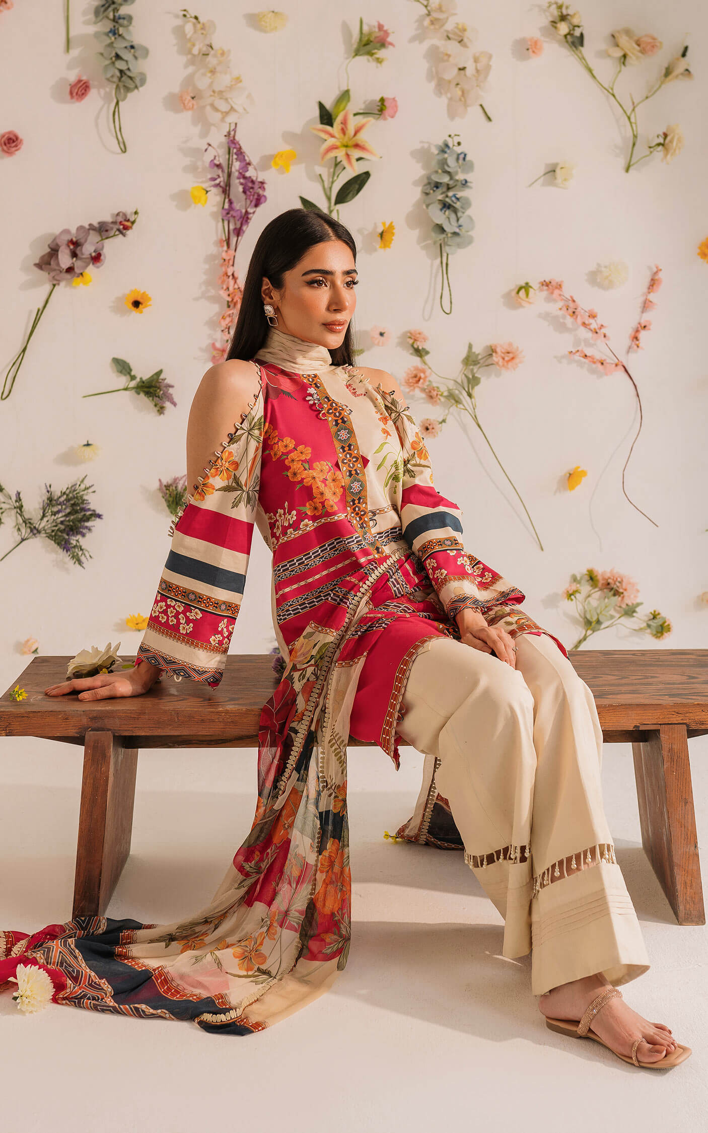 Buy Pakistan designer lawn - MKL - 06 - Meraki Summer Vol 1 - Asifa n Nabeel Lawn Collection 2023 - Shahana Collection UK - Asifa n Nabeel in UK - Eid Edit 2023