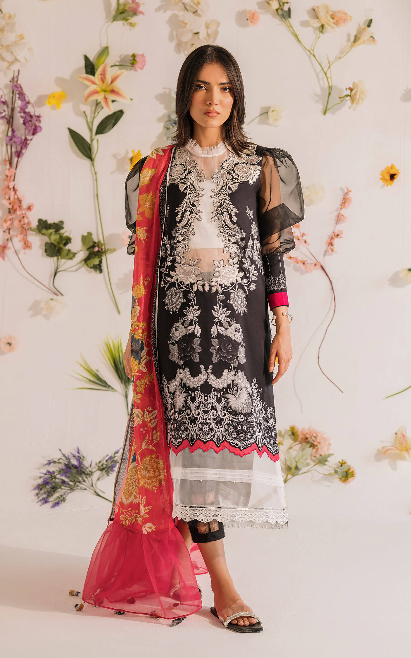 Buy Pakistan designer lawn - MKL - 08 - Meraki Summer Vol 1 - Asifa n Nabeel Lawn Collection 2023 - Shahana Collection UK - Asifa n Nabeel in UK - Eid Edit 2023