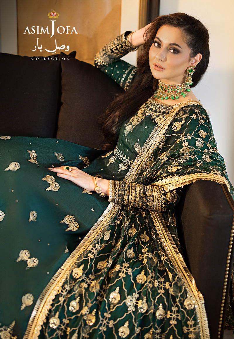 Buy Now, AJVY- 08 - Vasl e yar - Formals 2023 - Asim Jofa - Wedding and Bridal Party Dresses - Shahana Collection UK - Asim Jofa in GCC - UAE fashion