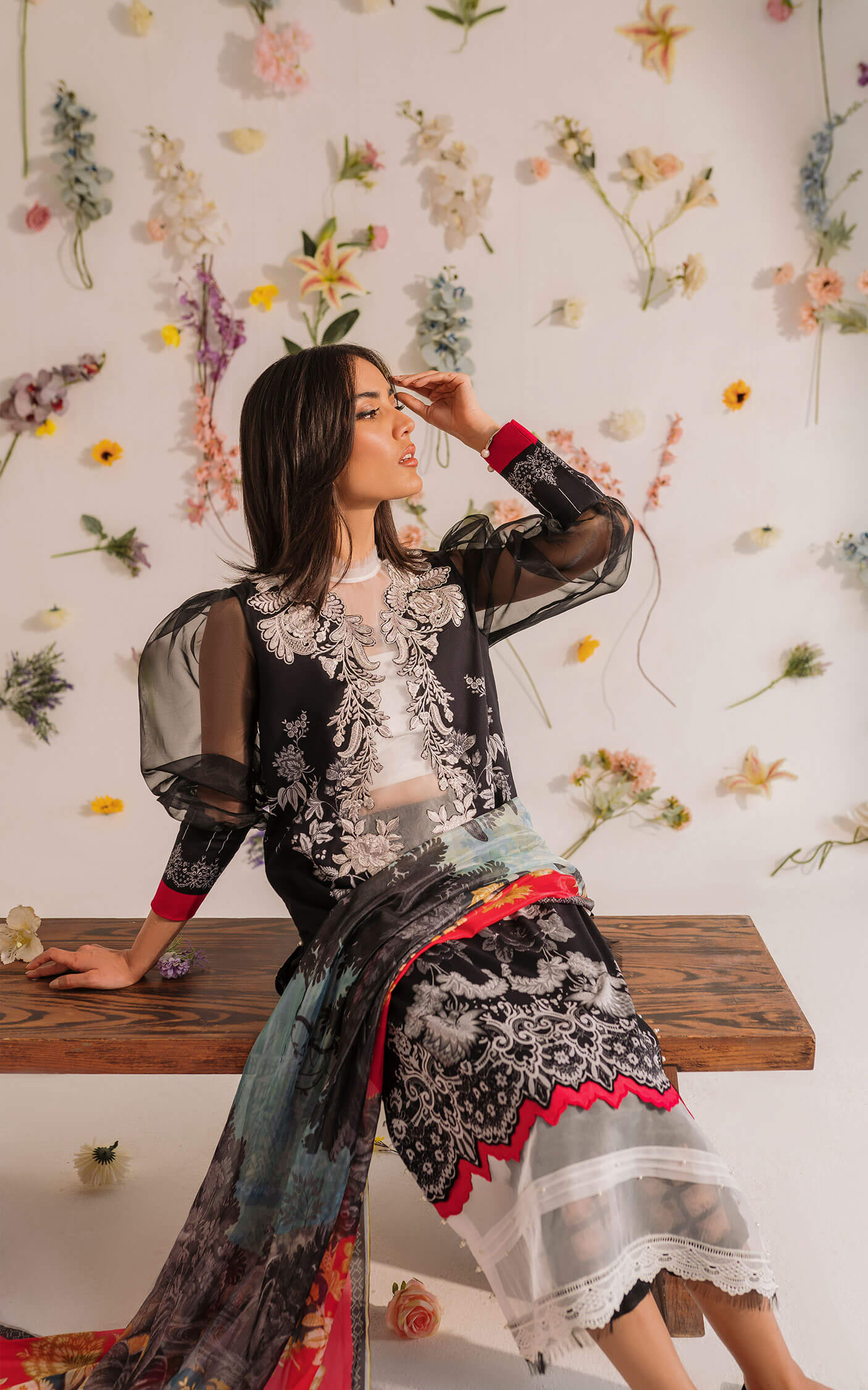 Buy Pakistan designer lawn - MKL - 08 - Meraki Summer Vol 1 - Asifa n Nabeel Lawn Collection 2023 - Shahana Collection UK - Asifa n Nabeel in UK - Eid Edit 2023
