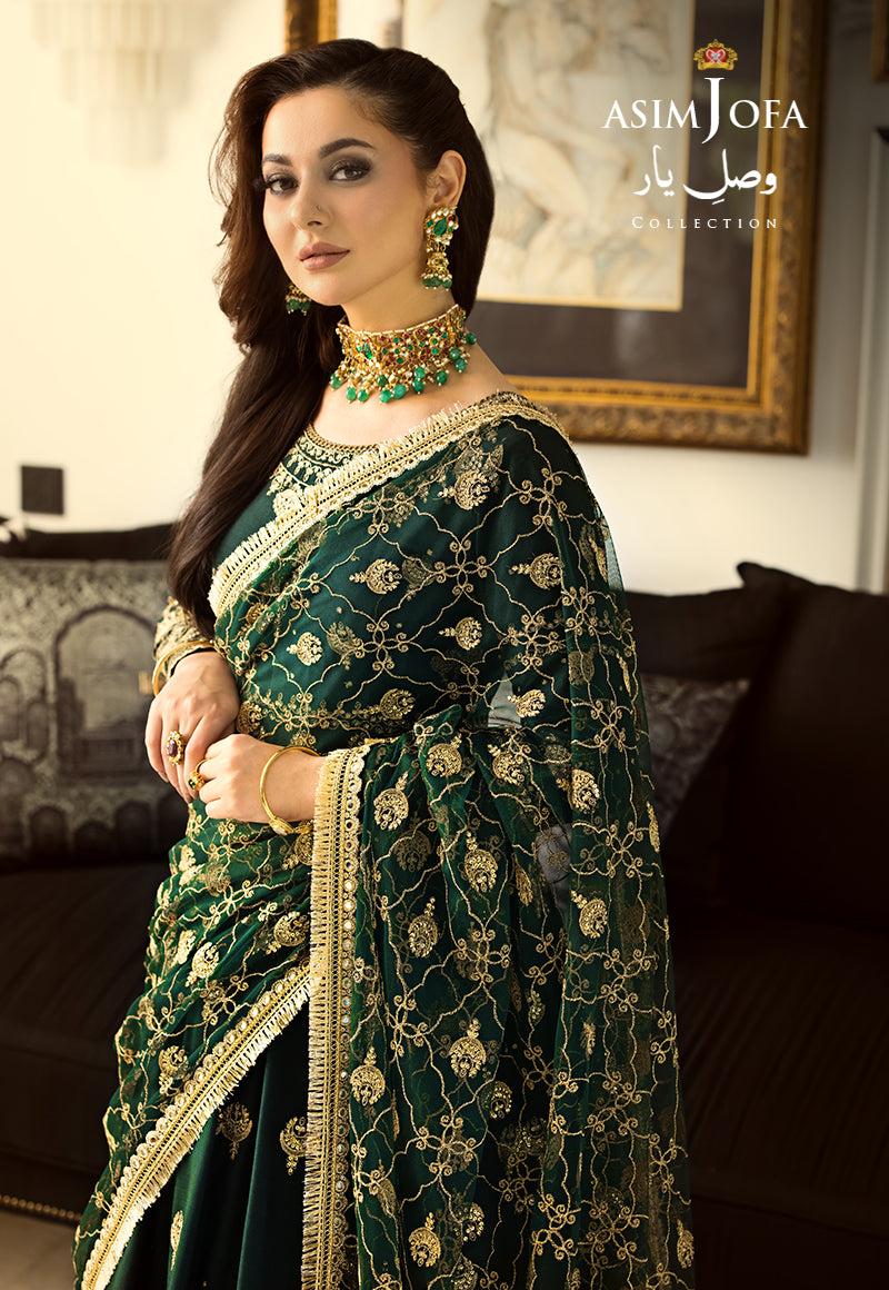 Buy Now, AJVY- 08 - Vasl e yar - Formals 2023 - Asim Jofa - Wedding and Bridal Party Dresses - Shahana Collection UK - Asim Jofa in GCC - UAE fashion