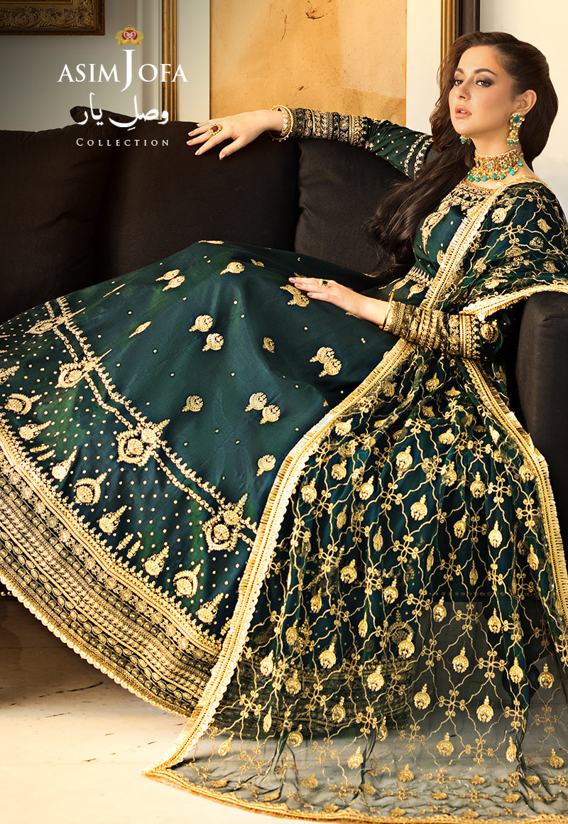 Buy Now, AJVY- 08 - Vasl e yar - Formals 2023 - Asim Jofa - Wedding and Bridal Party Dresses - Shahana Collection UK - Asim Jofa in GCC - UAE fashion