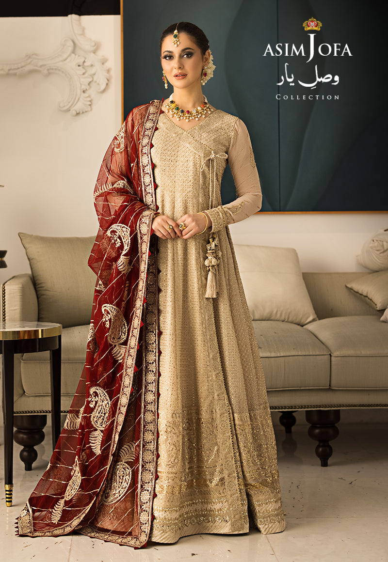 Buy Now, AJVY- 07 - Vasl e yar - Formals 2023 - Asim Jofa - Wedding and Bridal Party Dresses - Shahana Collection UK - Asim Jofa in GCC - UAE fashion