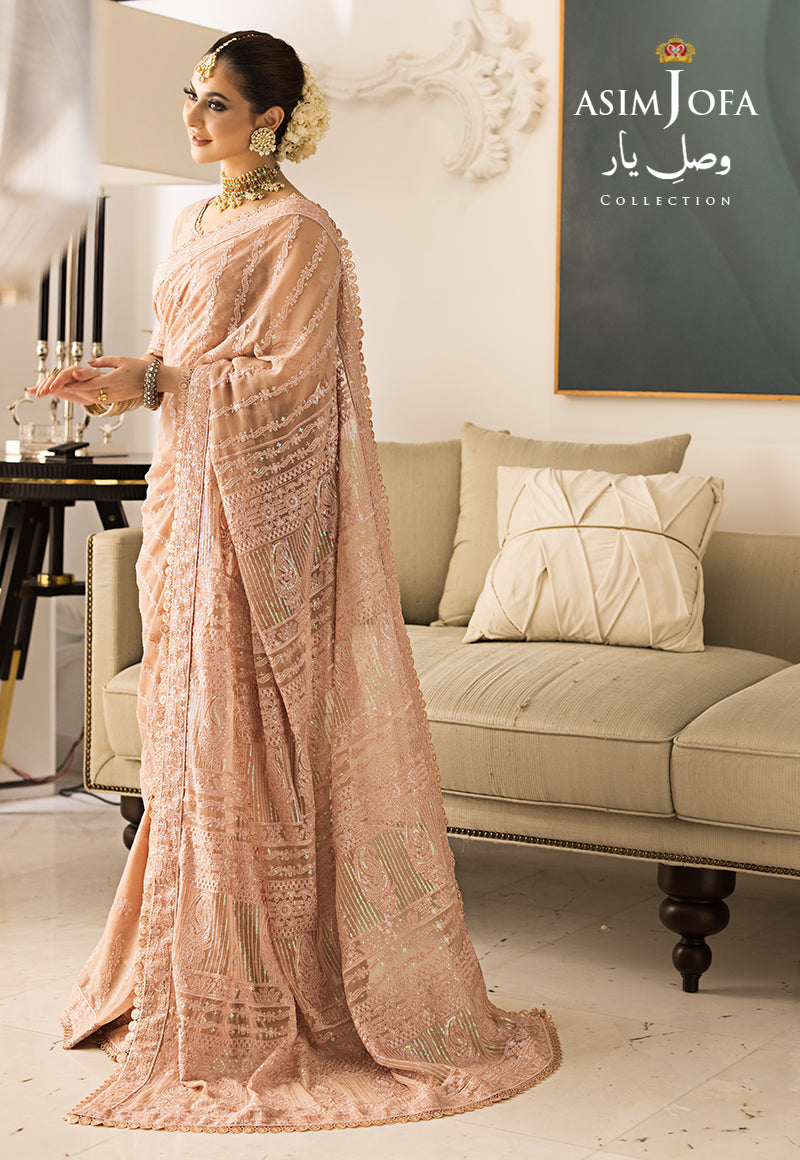 Buy Now, AJVY- 09 - Vasl e yar - Formals 2023 - Asim Jofa - Wedding and Bridal Party Dresses - Shahana Collection UK - Asim Jofa in GCC - UAE fashion