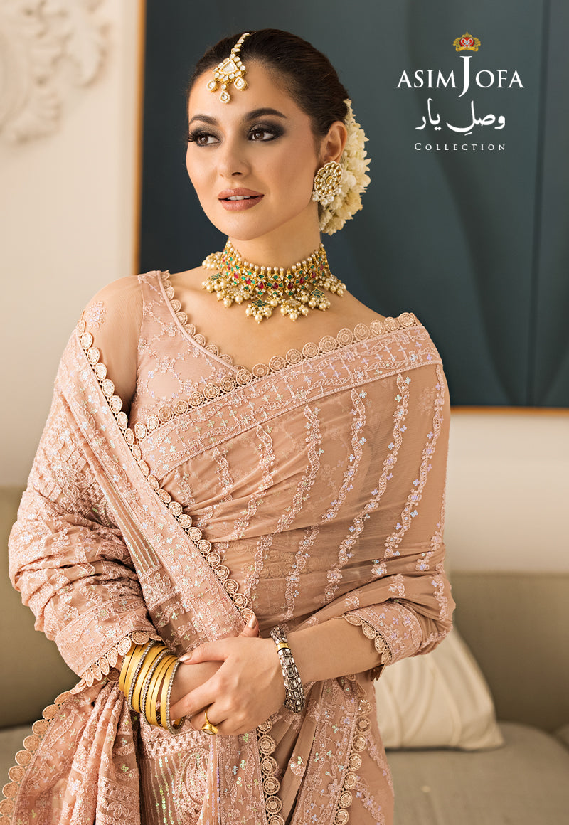 Buy Now, AJVY- 09 - Vasl e yar - Formals 2023 - Asim Jofa - Wedding and Bridal Party Dresses - Shahana Collection UK - Asim Jofa in GCC - UAE fashion