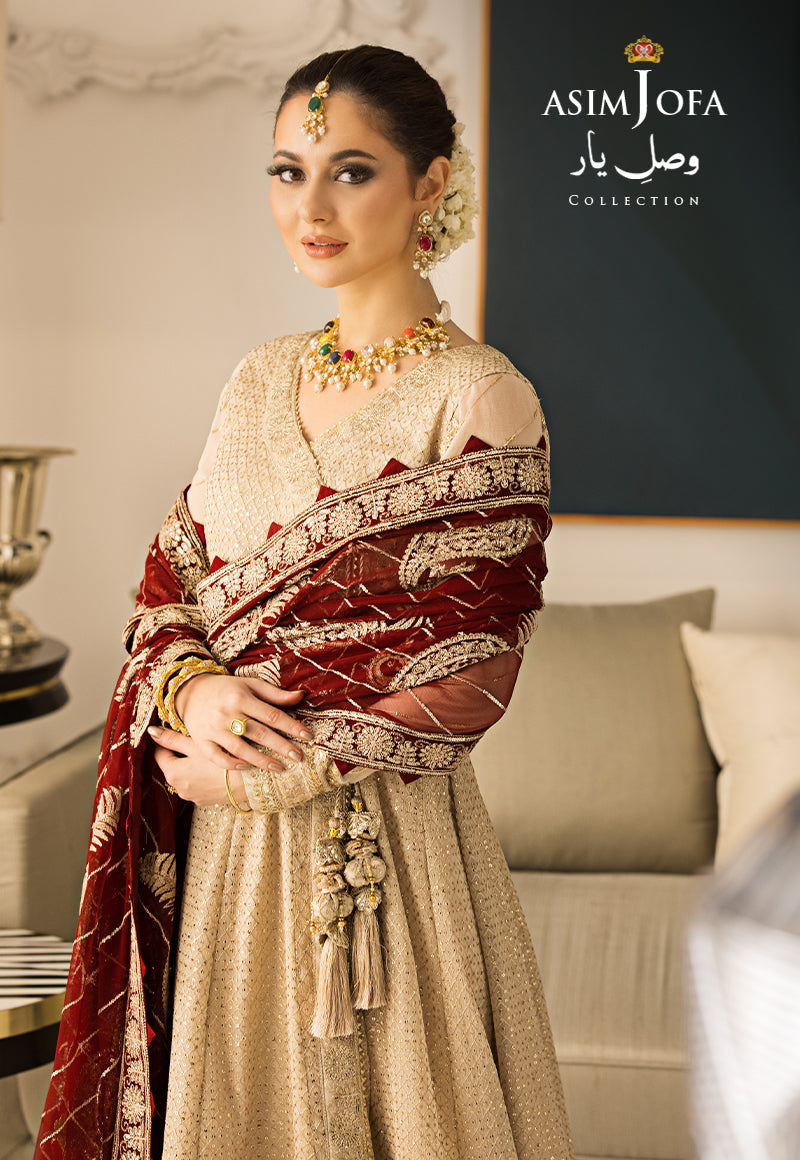 Buy Now, AJVY- 07 - Vasl e yar - Formals 2023 - Asim Jofa - Wedding and Bridal Party Dresses - Shahana Collection UK - Asim Jofa in GCC - UAE fashion