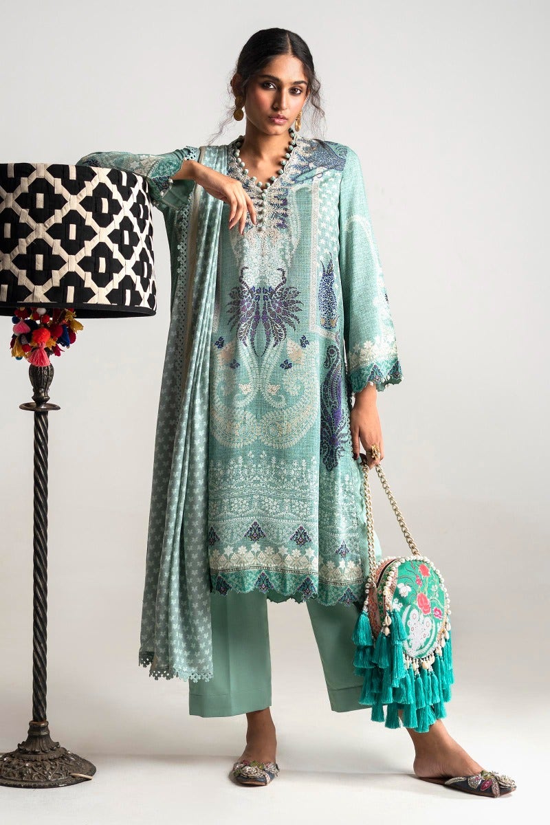Buy Now, 10B - Sana Safinaz Winter - Fall Collection 2023 - Wedding and Bridal Party Dresses - Shahana Collection UK - Sana Safinaz in UK