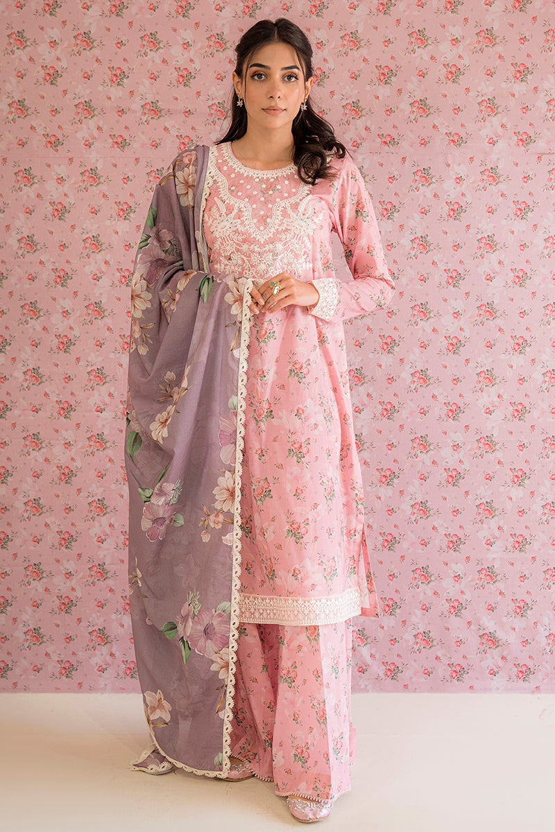 Rose and Petals - Lawn Collection 2022 - Cross Stitch