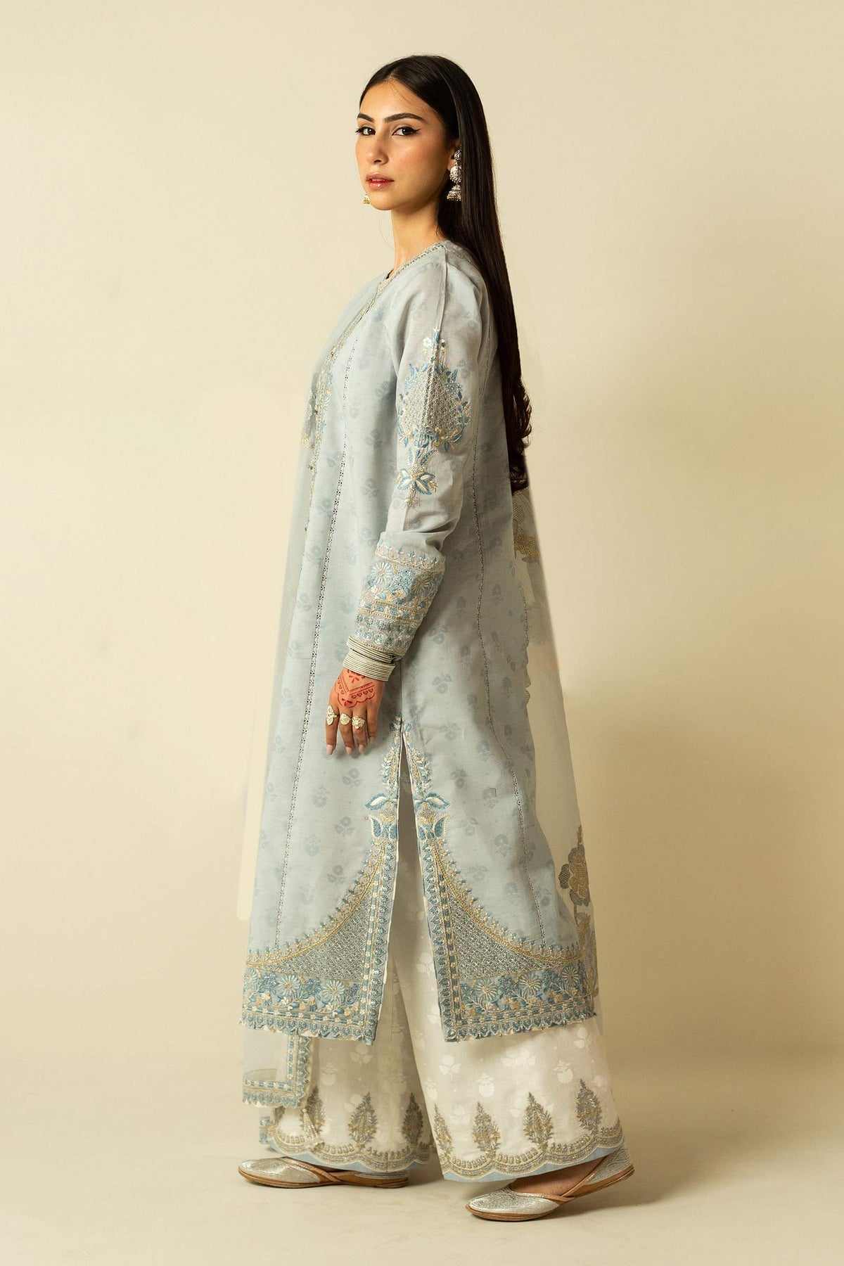 Shop Now, D01 - Summer Lawn Vol 2 - Zara Shahjahan - Shahana Collection UK - Wedding and Bridal Party Dresses - Eid Edit 2023