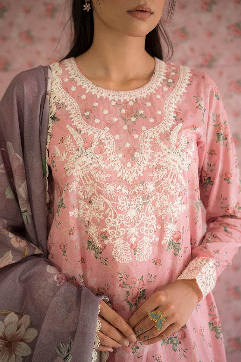 Rose and Petals - Lawn Collection 2022 - Cross Stitch