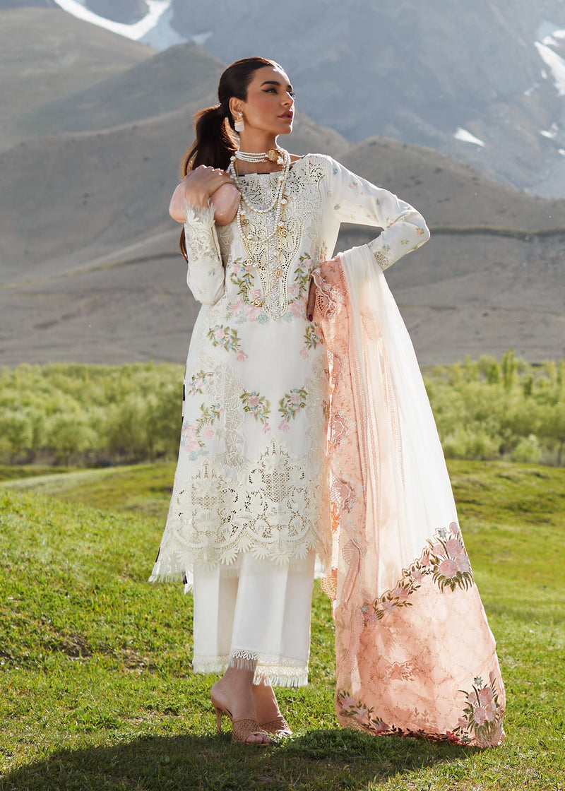 Shop Now, Summer in the Meadows D1A - Luxe Lawn by Saira Shakira 2023 - Crimson - Shahana Collection UK - Wedding and Bridal Party Dresses - Eid Edit 2023
