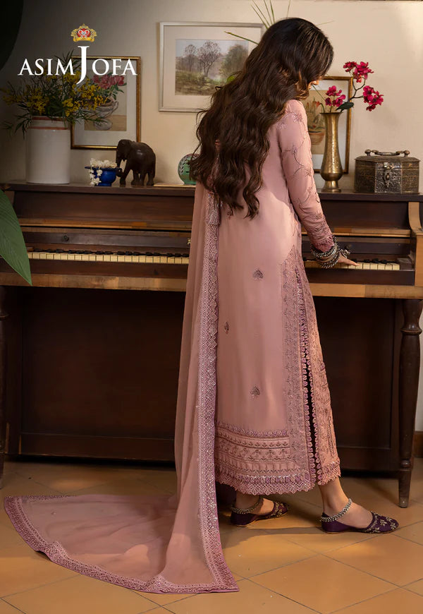 Buy Now- D#01 Silk Lawn - Shadow Work Collection 2023 - Shahana Collection UK - Asim Jofa - Wedding and Bridal party dresses