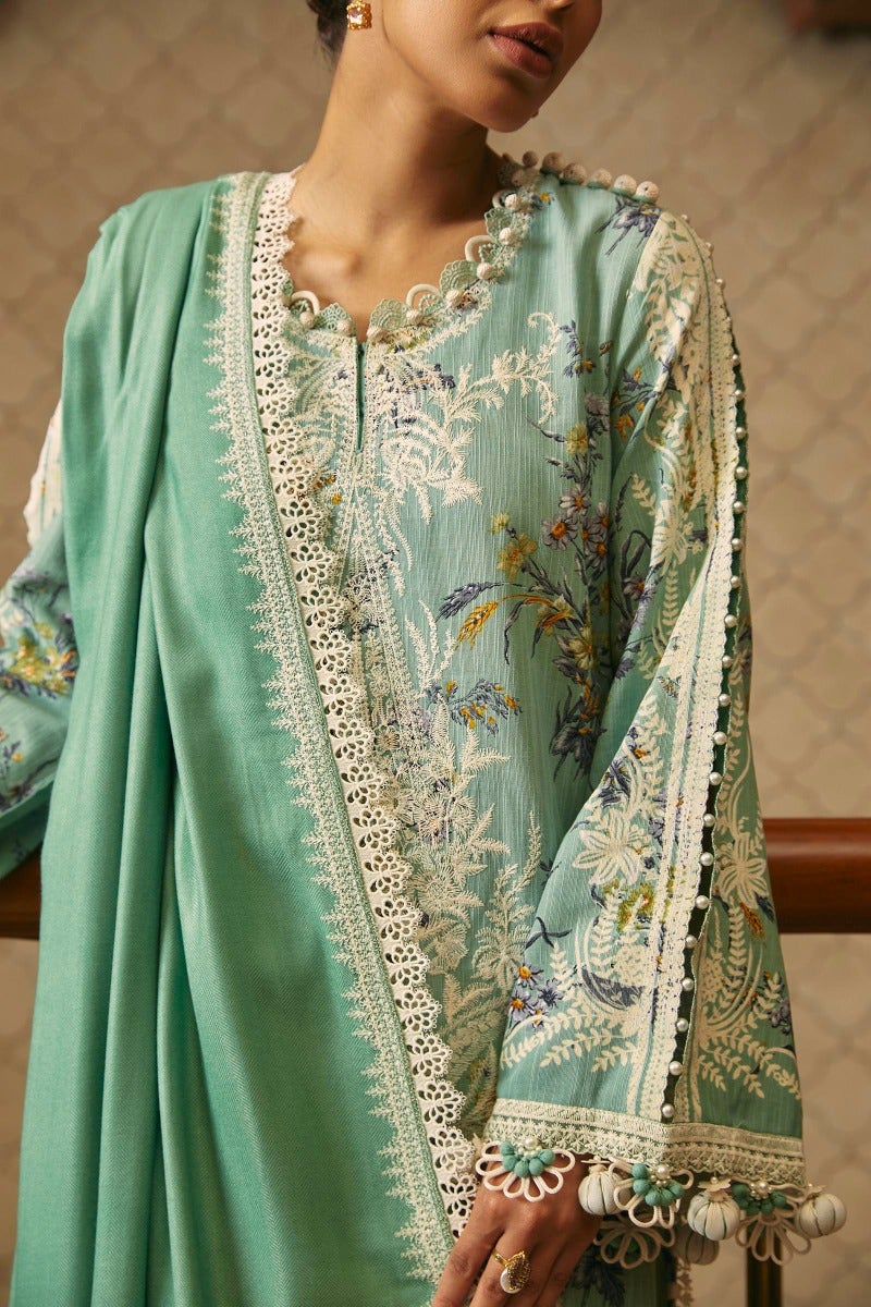 Shop Now - D#21A Muzlin Winter - Vol 1 - Sana Safinaz - Wedding and Bridal Party Dresses - Shahana Collection UK - Pakistani Designer Wear - Winter 2023