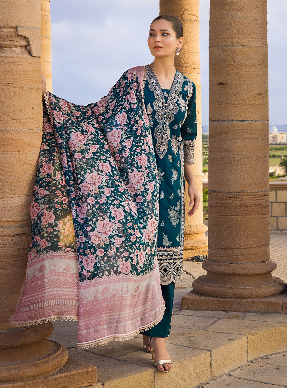 Buy Now, 2B KIRAN - Luxury Eid Lawn by Zainab Chottani 2023 - Shahana Collection UK - Zainab Chottani in UK