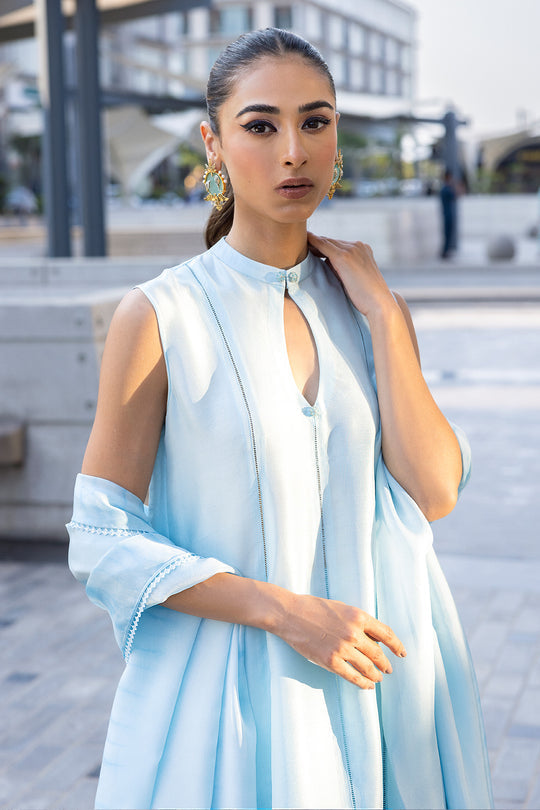 Buy Now - Powder Blue - Ayesha Shoaib Malik - Essentials - Shahana Collection UK - Wedding and Bridal Party Dresses - Shahana UK