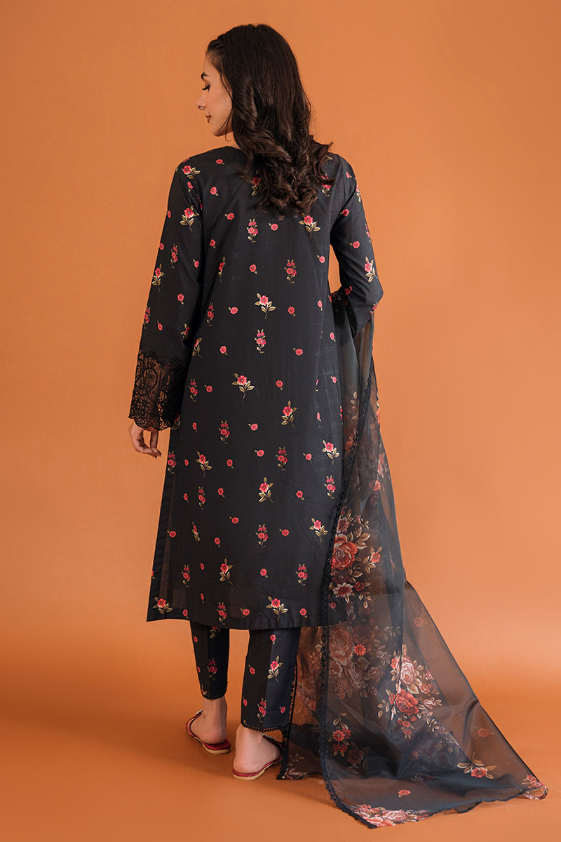 Buy Now - Raven Carnation - Petals and Prints - Lawn Collection 2023 - Cross Stitch - Shahana Collection UK - Wedding and Bridal Party Dresses