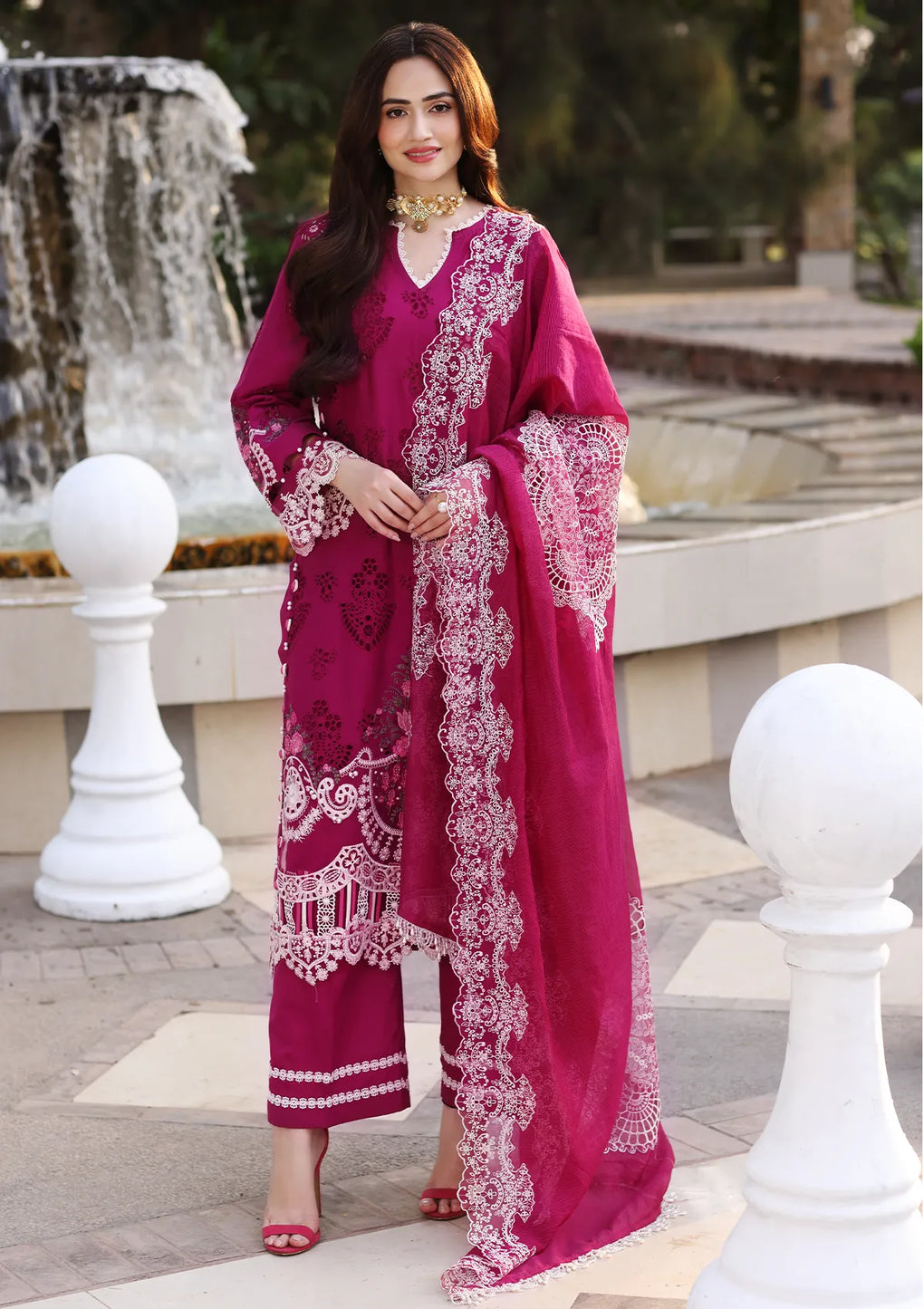Shop Now, D# 4A MYSTERIA - Festive Chikankari 2023 Vol.2 - Elaf Premium - Shahana Collection UK - Wedding and Bridal Party Dresses