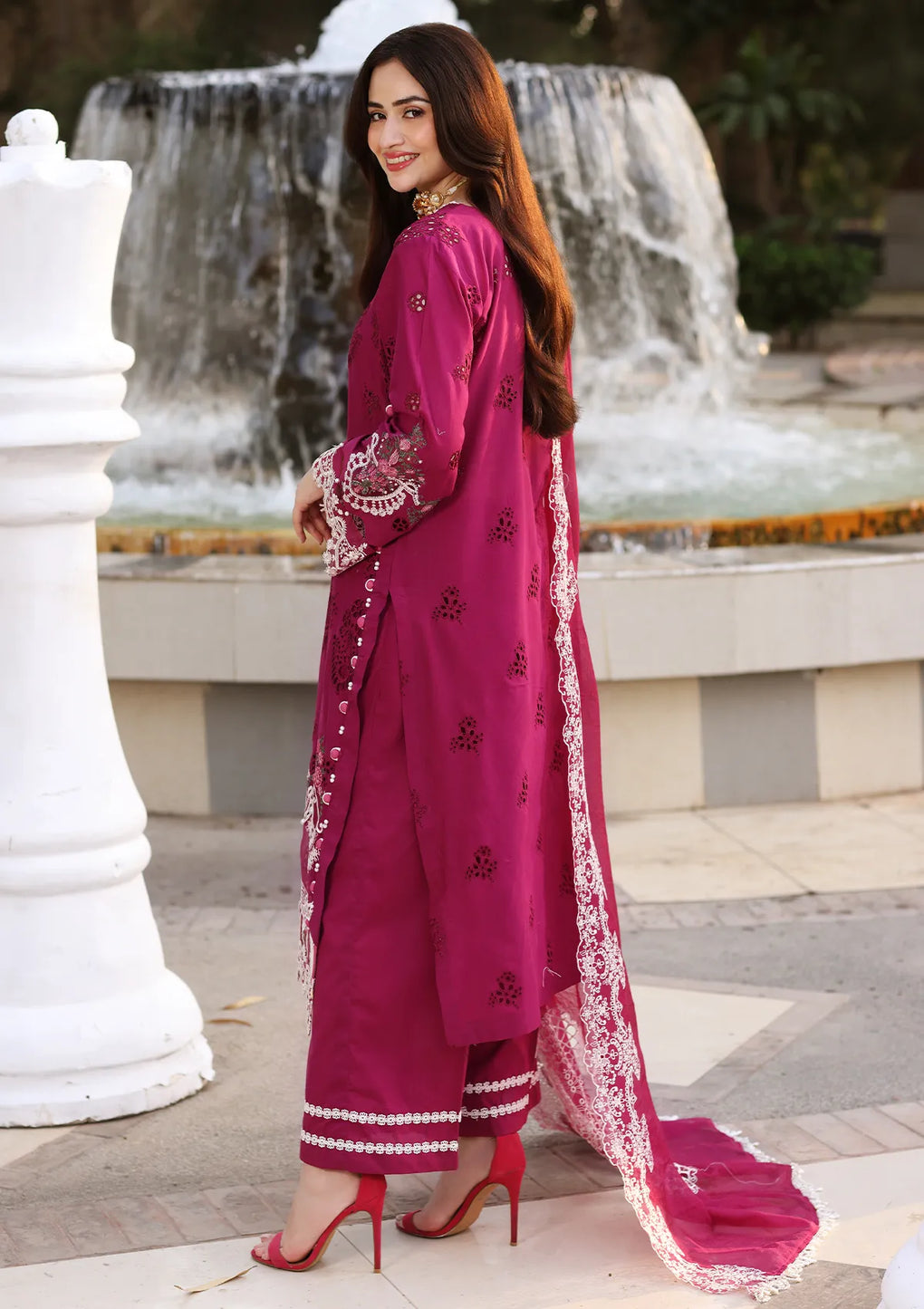 Shop Now, D# 4A MYSTERIA - Festive Chikankari 2023 Vol.2 - Elaf Premium - Shahana Collection UK - Wedding and Bridal Party Dresses