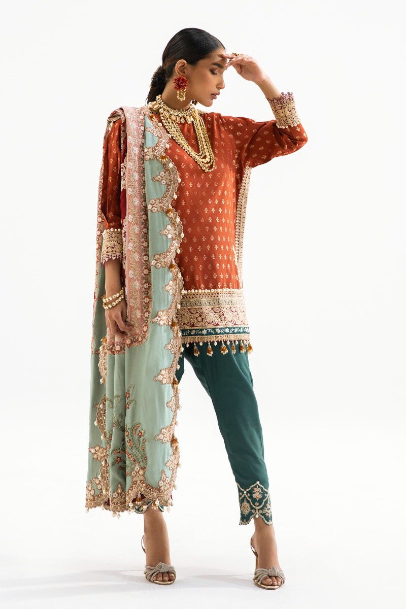 Sana Safinaz- N231-006-CT - Nura - Vol 1 - Festive Collection 2023 - Shahana Collection UK - Sana Safinaz in UK - Nura Festive Collection by Sana Safinaz 2023