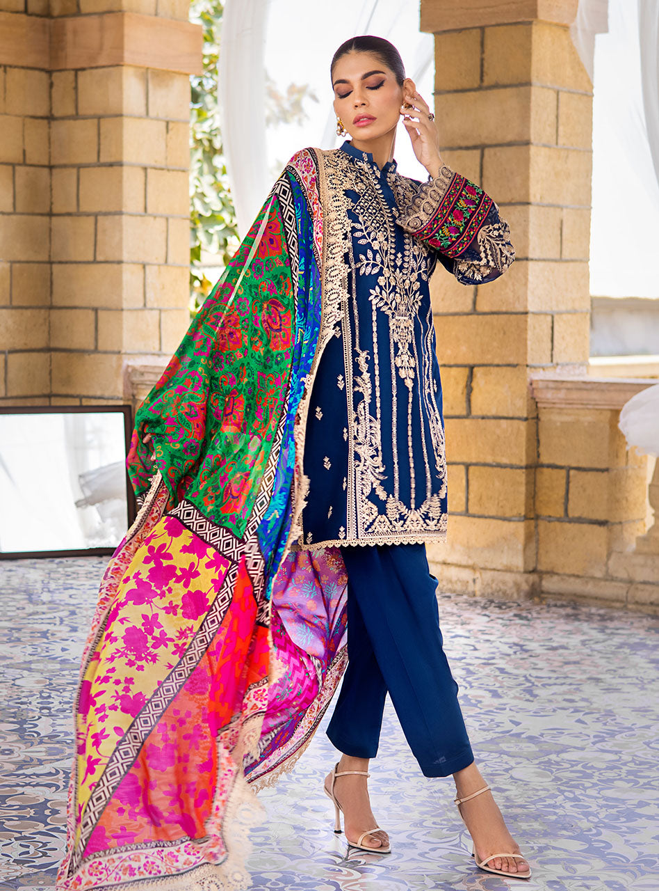 Buy Now, 5B GULFISHAN - Luxury Eid Lawn by Zainab Chottani 2023 - Shahana Collection UK - Zainab Chottani in UK