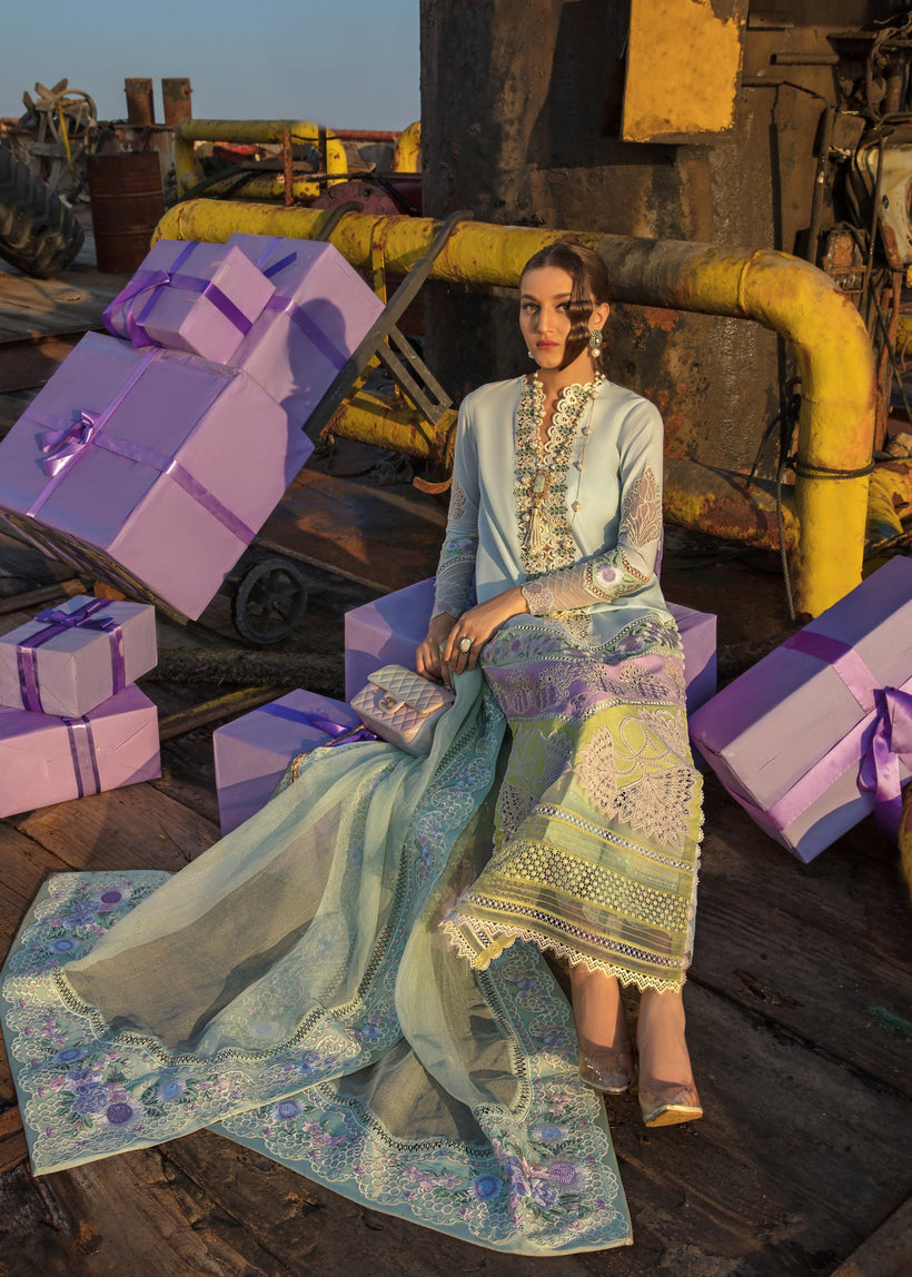 Buy Now, Summer Medley - 6B - Crimson Luxury Lawn 2023 - Saira Shakira - Shahana Collection UK - Wedding and Bridal Party Dresses