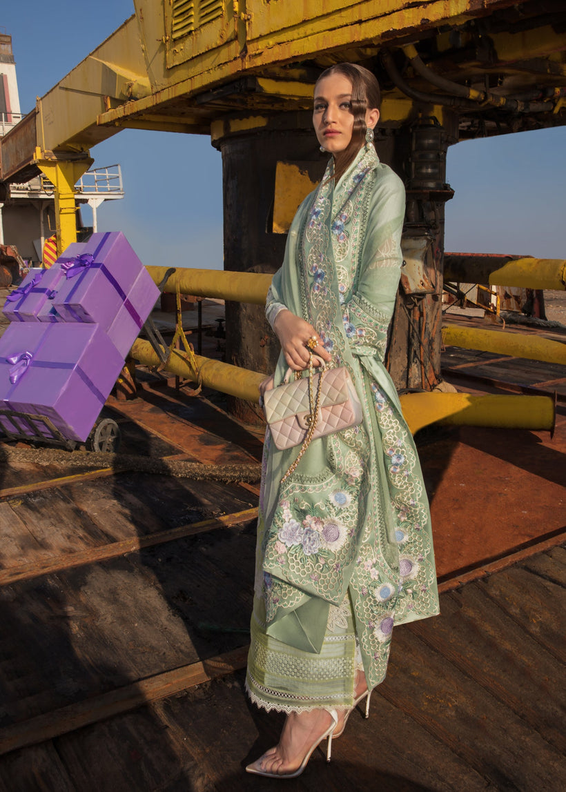 Buy Now, Summer Medley - 6B - Crimson Luxury Lawn 2023 - Saira Shakira - Shahana Collection UK - Wedding and Bridal Party Dresses