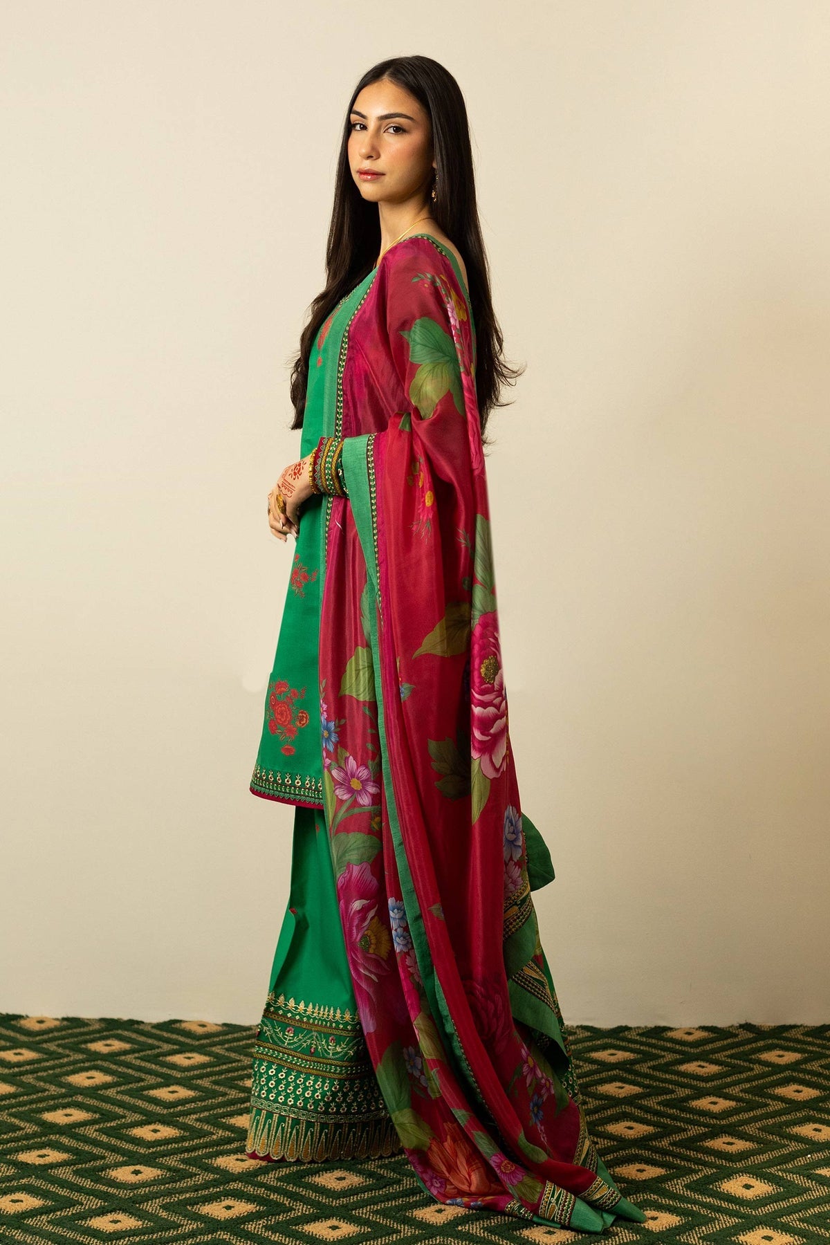 Shop Now, D07 - Summer Lawn Vol 2 - Zara Shahjahan - Shahana Collection UK - Wedding and Bridal Party Dresses - Eid Edit 2023