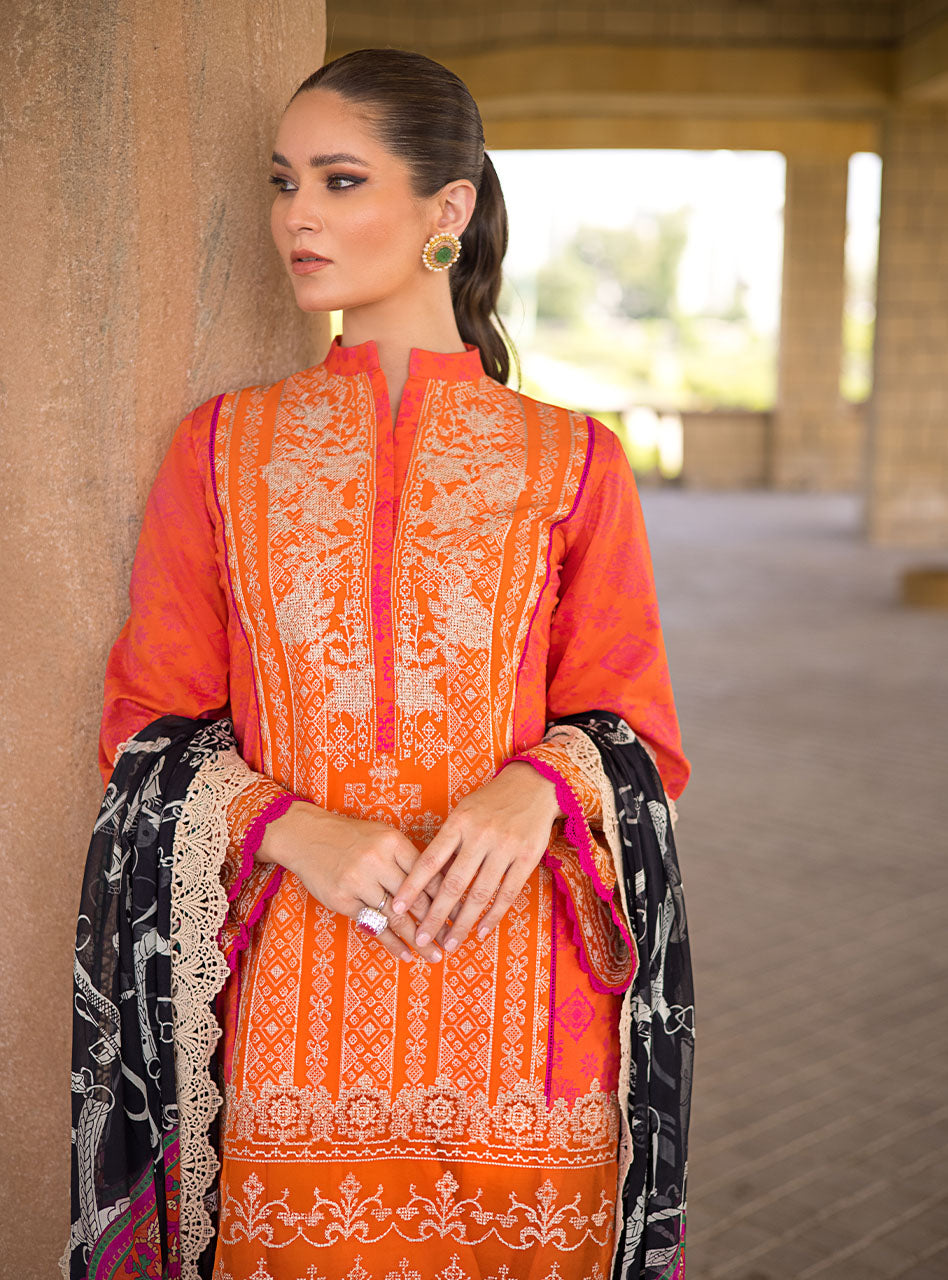 Buy Now, 7B MEHR-e-NAZ- Luxury Eid Lawn by Zainab Chottani 2023 - Shahana Collection UK - Zainab Chottani in UK