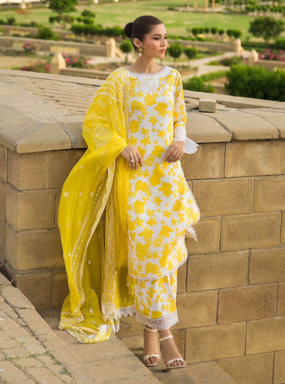 Buy Now, 8B CHAMPA - Luxury Eid Lawn by Zainab Chottani 2023 - Shahana Collection UK - Zainab Chottani in UK