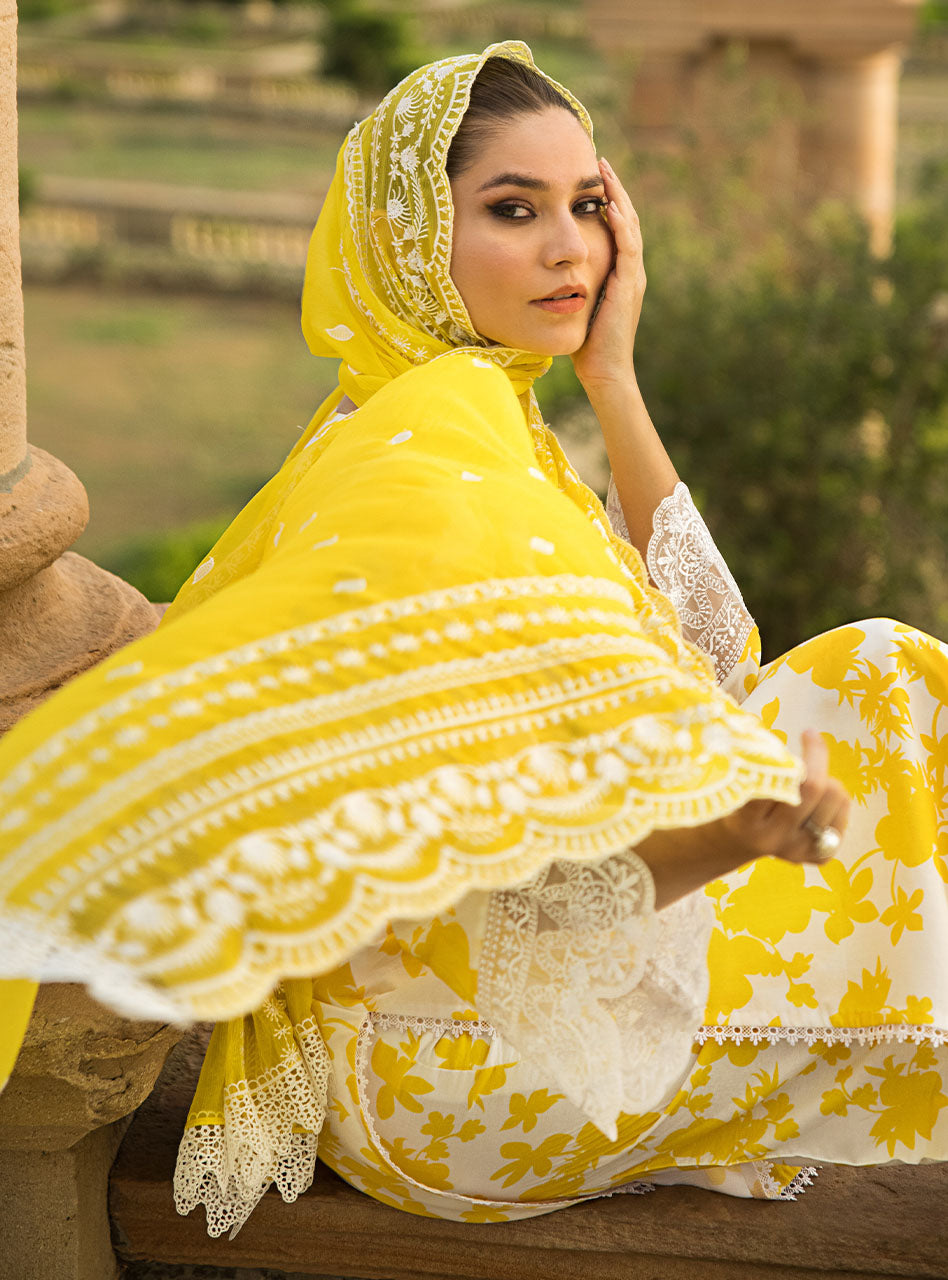 Buy Now, 8B CHAMPA - Luxury Eid Lawn by Zainab Chottani 2023 - Shahana Collection UK - Zainab Chottani in UK