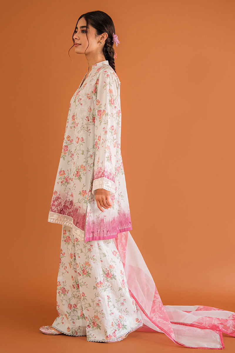 Buy Now - Paradise Glaze - Petals and Prints - Lawn Collection 2023 - Cross Stitch - Shahana Collection UK - Wedding and Bridal Party Dresses