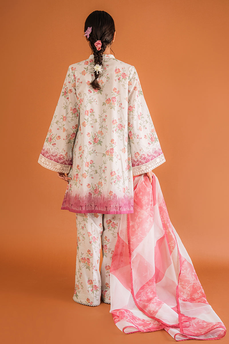 Buy Now - Paradise Glaze - Petals and Prints - Lawn Collection 2023 - Cross Stitch - Shahana Collection UK - Wedding and Bridal Party Dresses