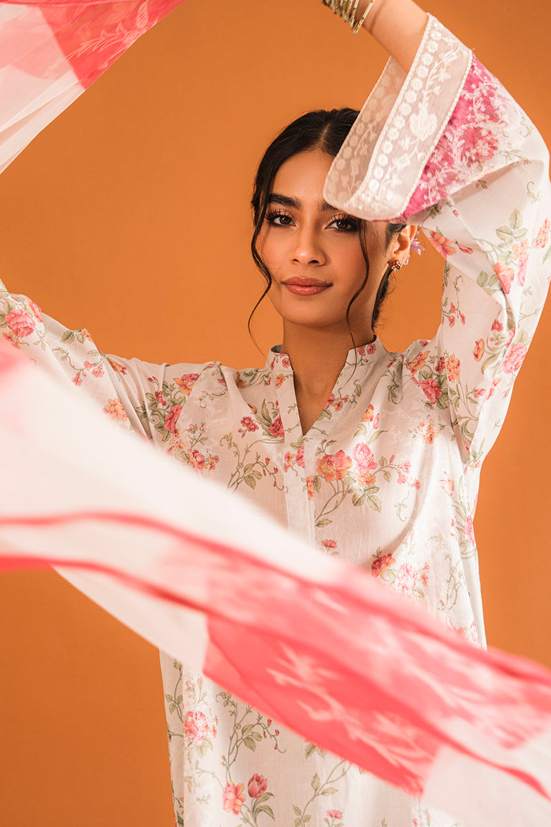 Buy Now - Paradise Glaze - Petals and Prints - Lawn Collection 2023 - Cross Stitch - Shahana Collection UK - Wedding and Bridal Party Dresses
