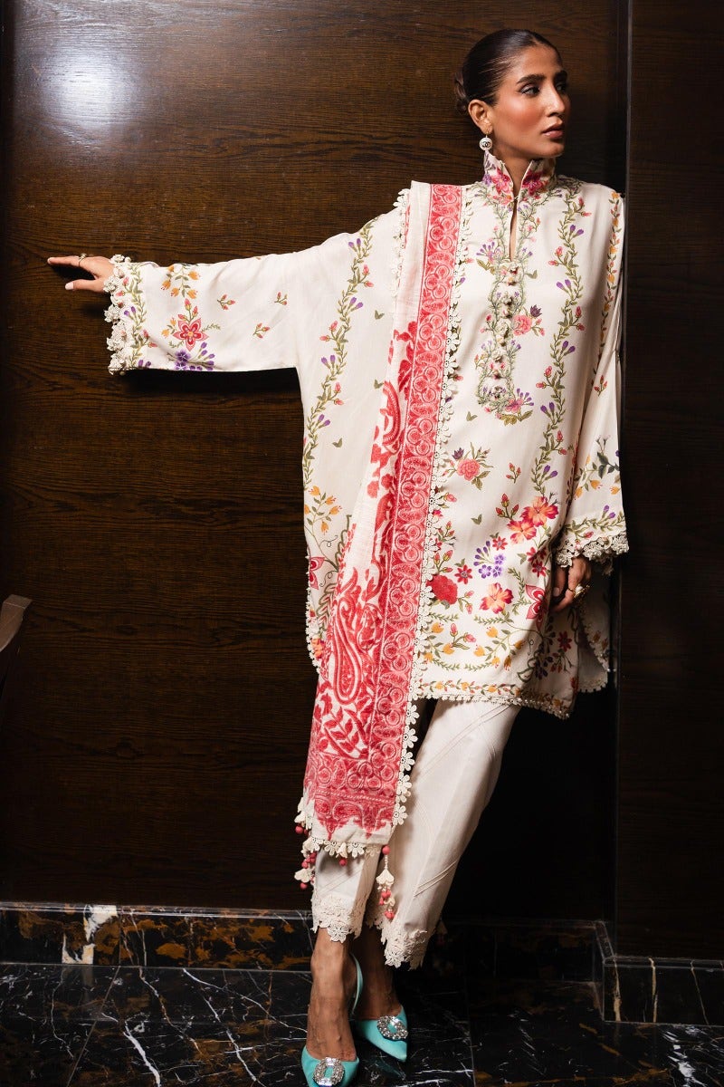 Shop Now - D#9B Muzlin Winter - Vol 1 - Sana Safinaz - Wedding and Bridal Party Dresses - Shahana Collection UK - Pakistani Designer Wear - Winter 2023