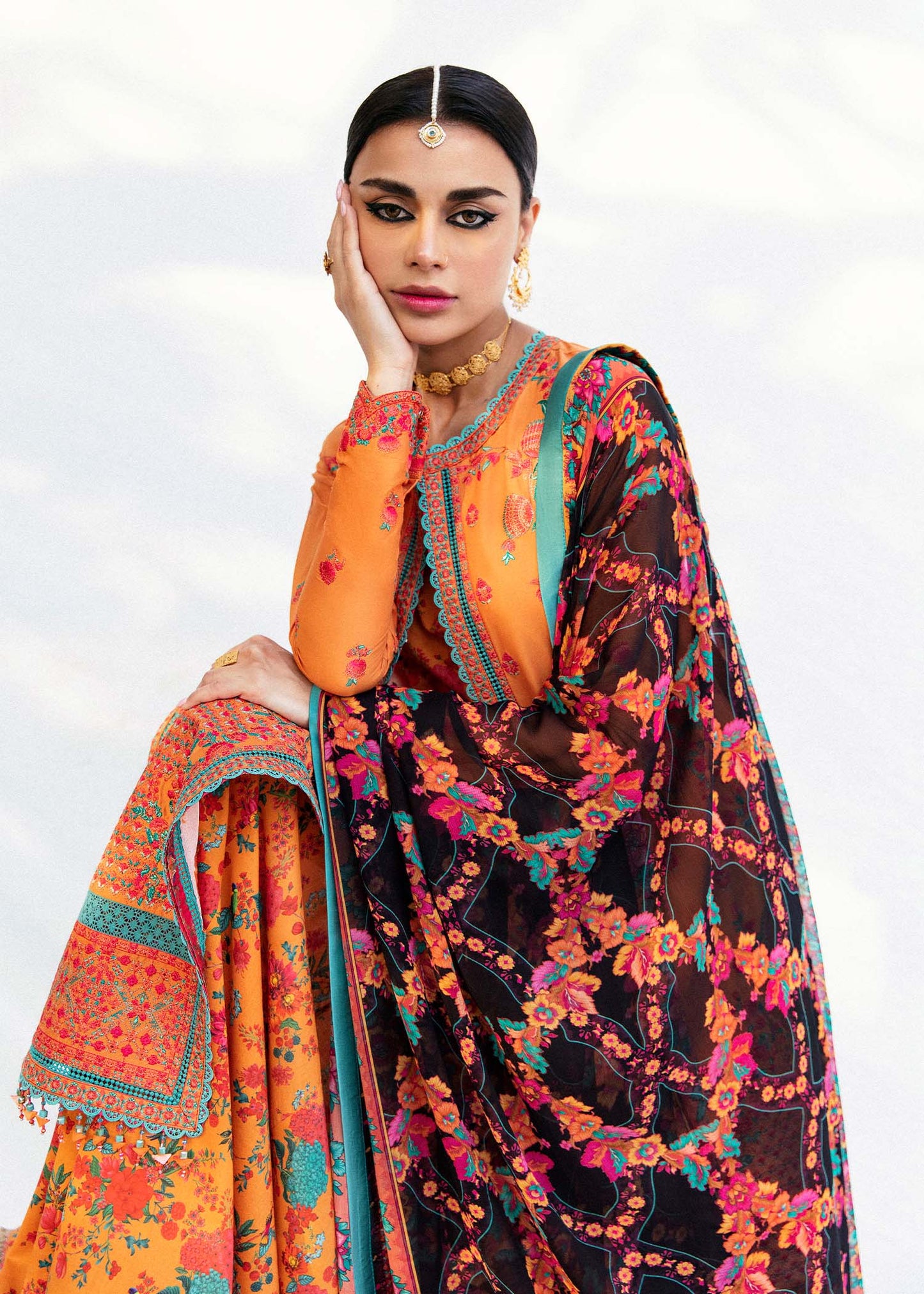 Buy Now, AFTAB - Masuam Lawn Collection'23 - Hussain Rehar - Pakistani Designer Clothes - Bridal and Party Dresses - Shahana Collection UK