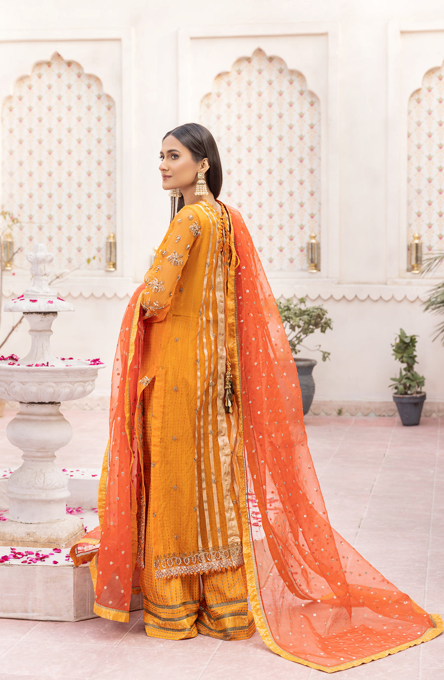 Utsav - MORANGE - Premium Chiffon Collection 2023 - Shahana Collection UK