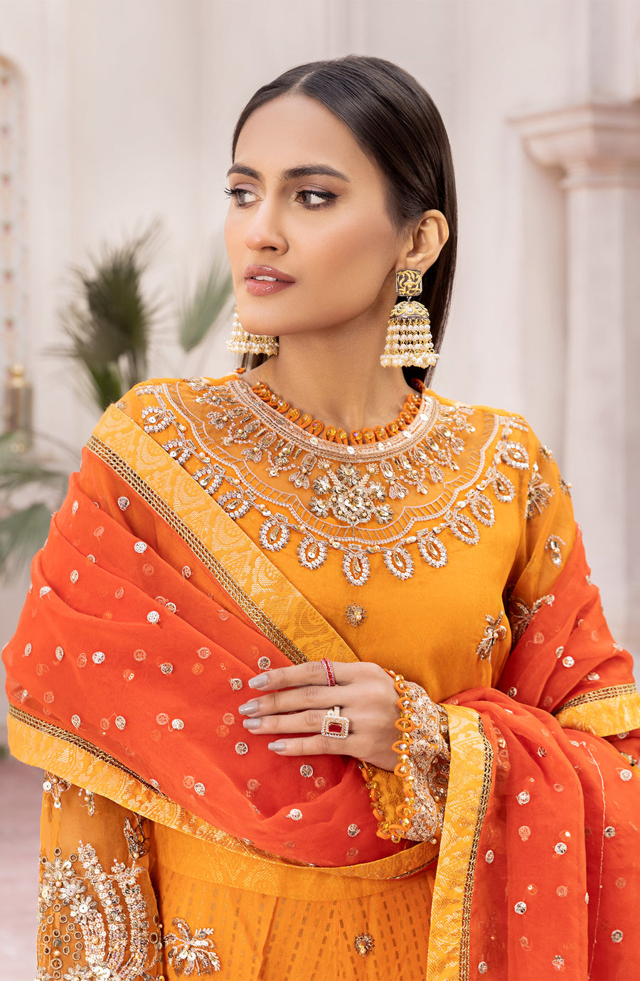 Utsav - MORANGE - Premium Chiffon Collection 2023 - Shahana Collection UK