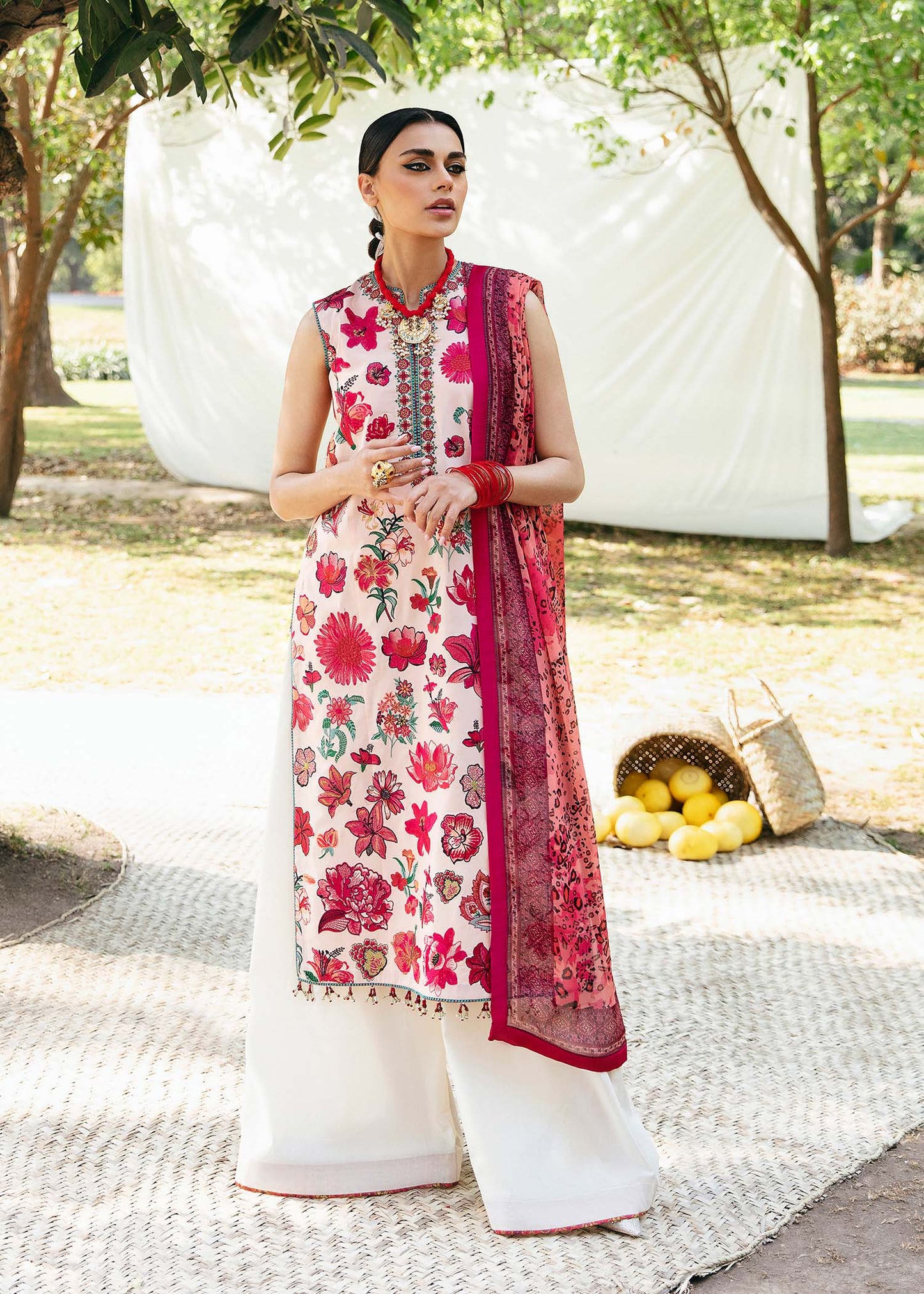 Buy Now - GAELIC - Masuam Lawn Collection'23 - Hussain Rehar - Pakistani Designer Clothes - Bridal and Party Dresses - Shahana Collection UK