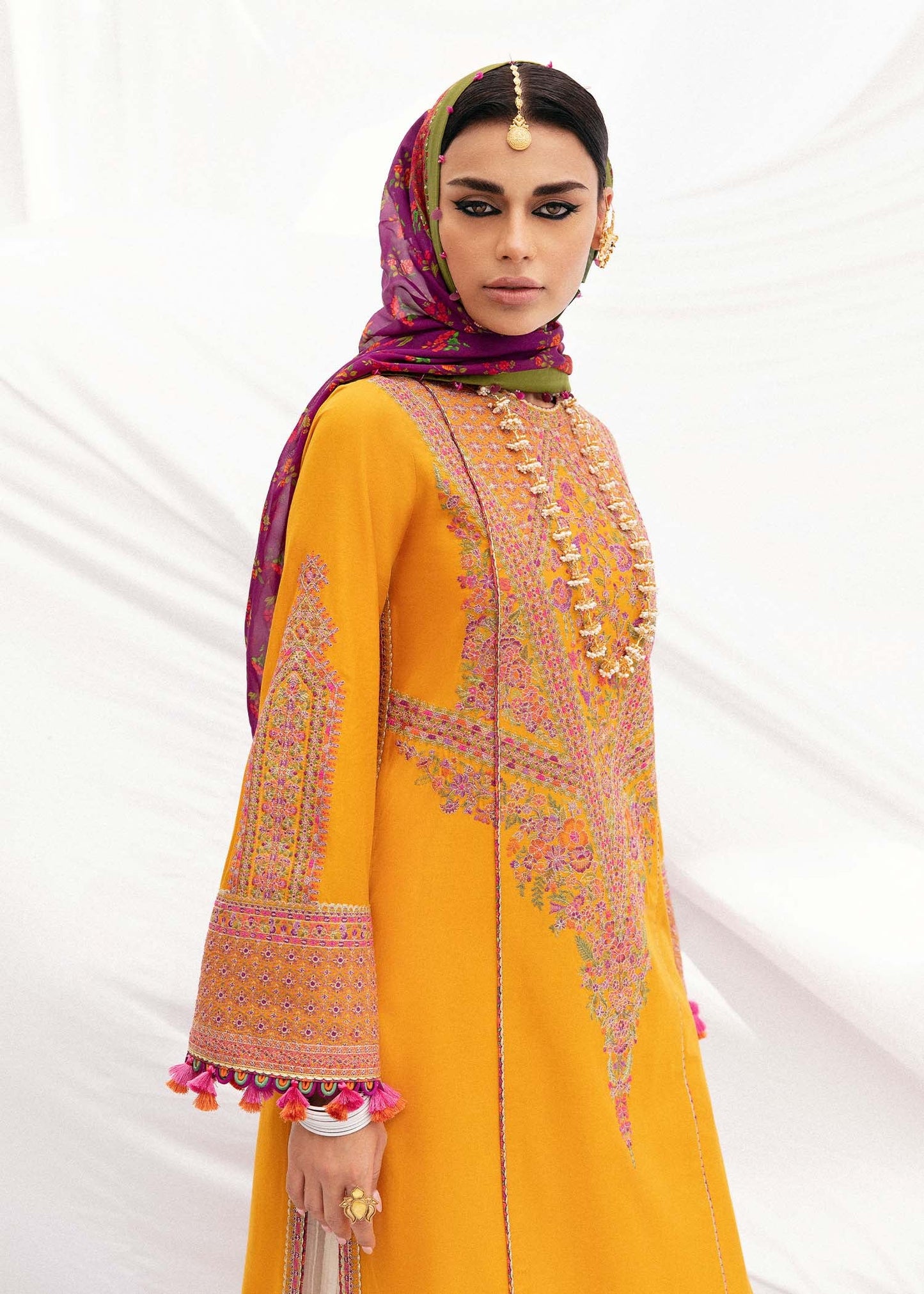 Buy Now, GENDA - Masuam Lawn Collection'23 - Hussain Rehar - Pakistani Designer Clothes - Bridal and Party Dresses - Shahana Collection UK