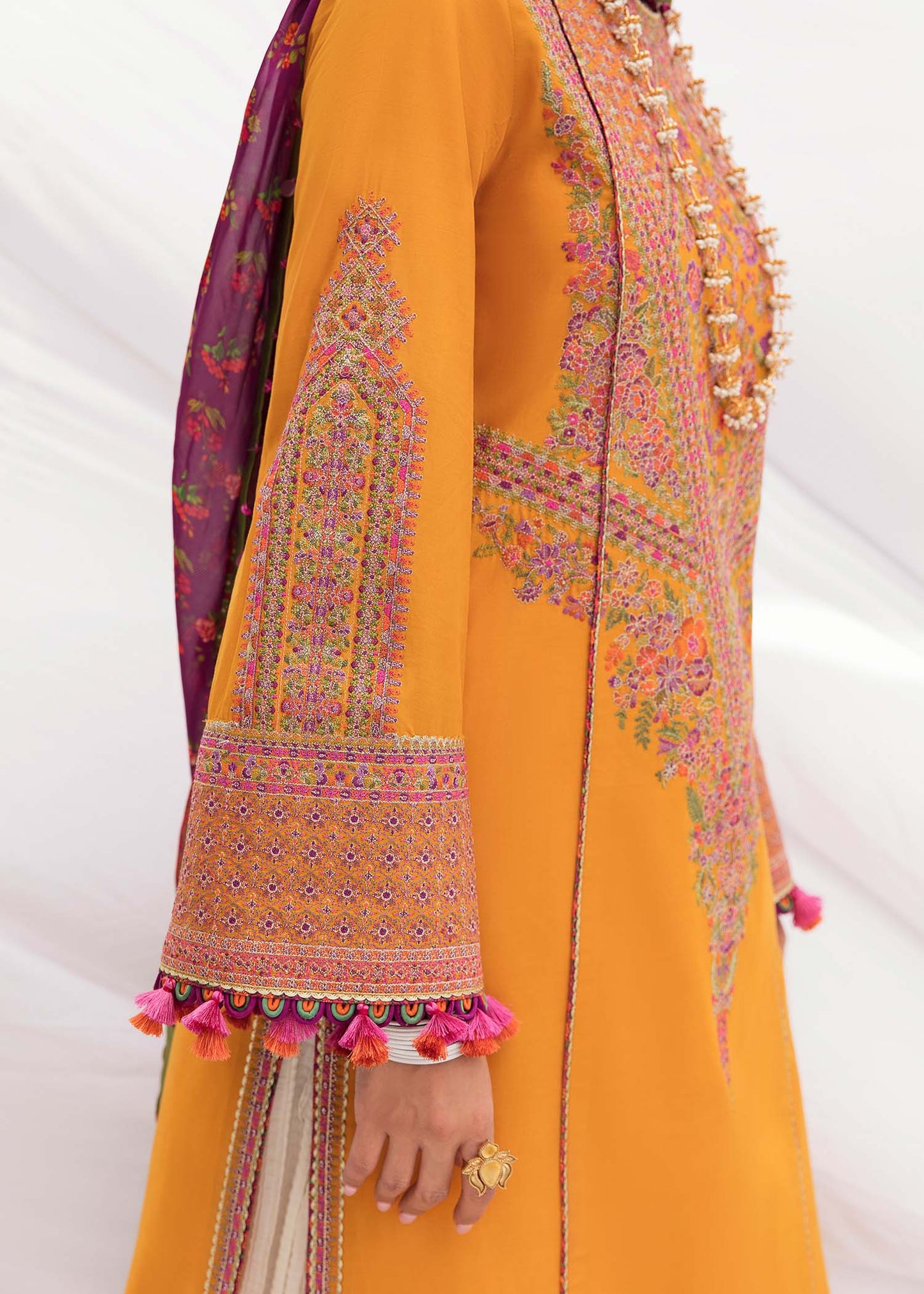 Buy Now, GENDA - Masuam Lawn Collection'23 - Hussain Rehar - Pakistani Designer Clothes - Bridal and Party Dresses - Shahana Collection UK