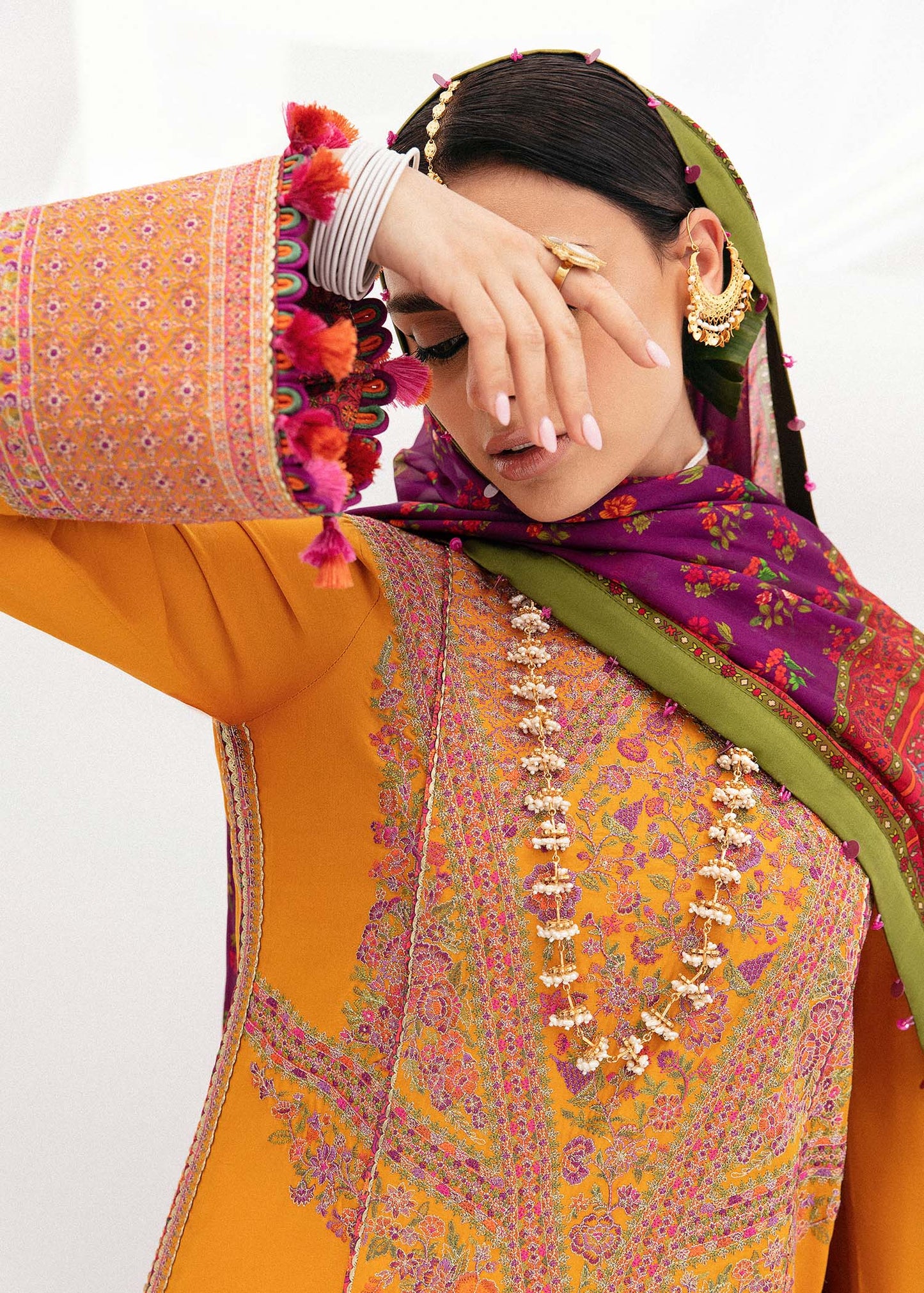 Buy Now, GENDA - Masuam Lawn Collection'23 - Hussain Rehar - Pakistani Designer Clothes - Bridal and Party Dresses - Shahana Collection UK