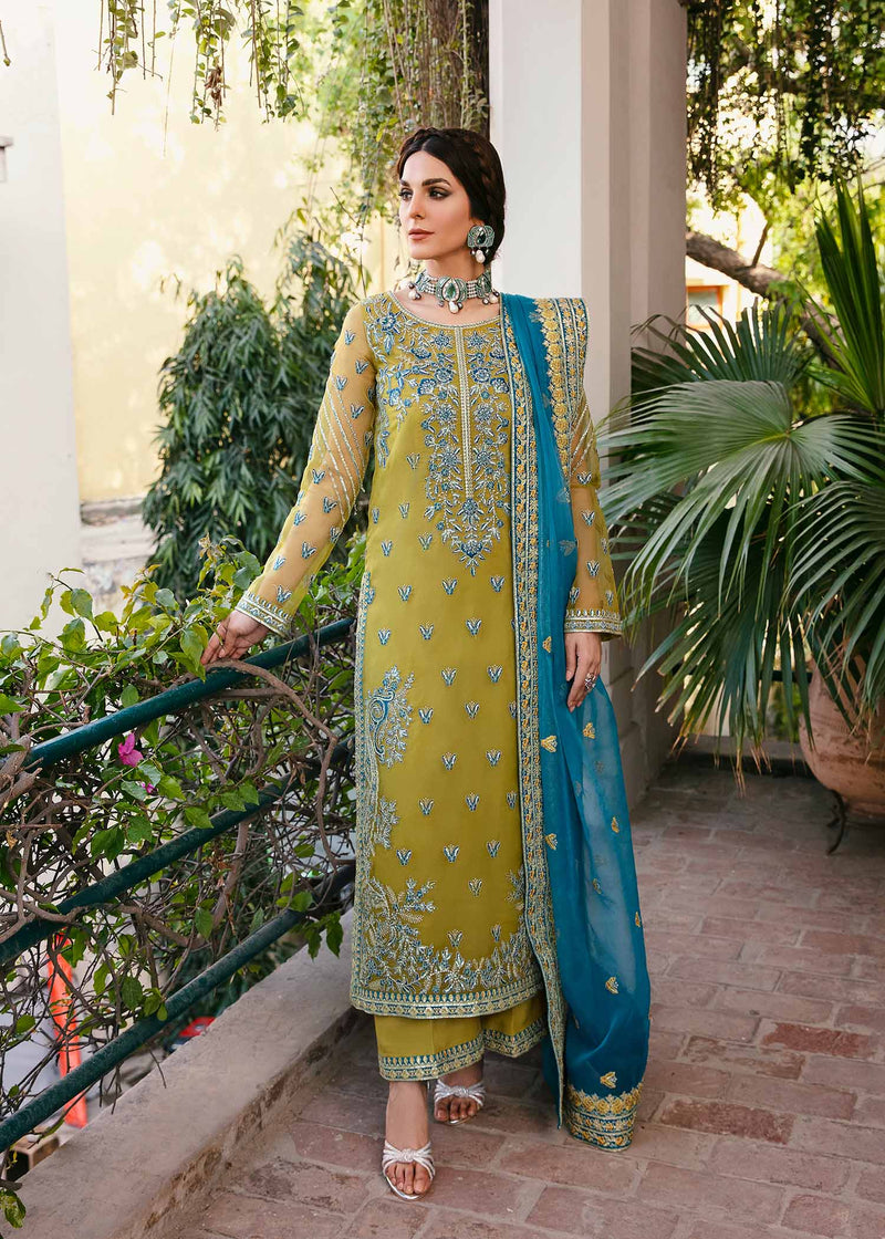 Buy Now, DAVINA - Lyali- Formals 2023 by Akbar Aslam - Wedding and Bridal Party Wear - Shahana Collection UK - Gulf fashion - Pakistani Designer Clothes in UAE