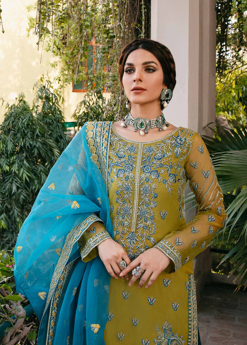 Buy Now, DAVINA - Lyali- Formals 2023 by Akbar Aslam - Wedding and Bridal Party Wear - Shahana Collection UK - Gulf fashion - Pakistani Designer Clothes in UAE