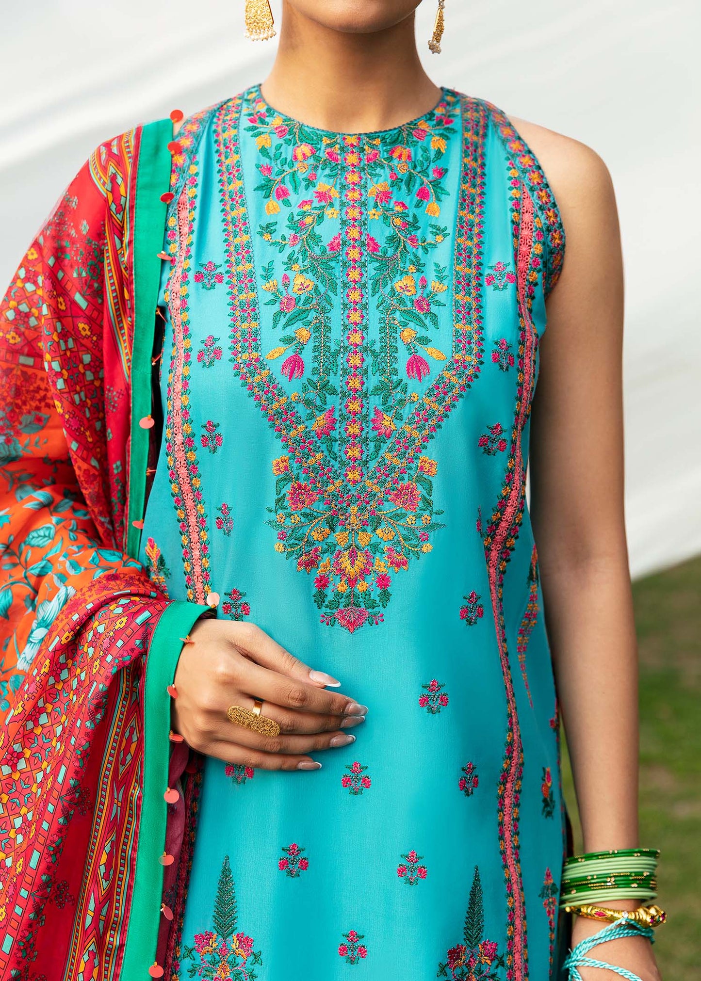 Buy Now, ZAIR - Masuam Lawn Collection'23 - Hussain Rehar - Pakistani Designer Clothes - Bridal and Party Dresses - Shahana Collection UK