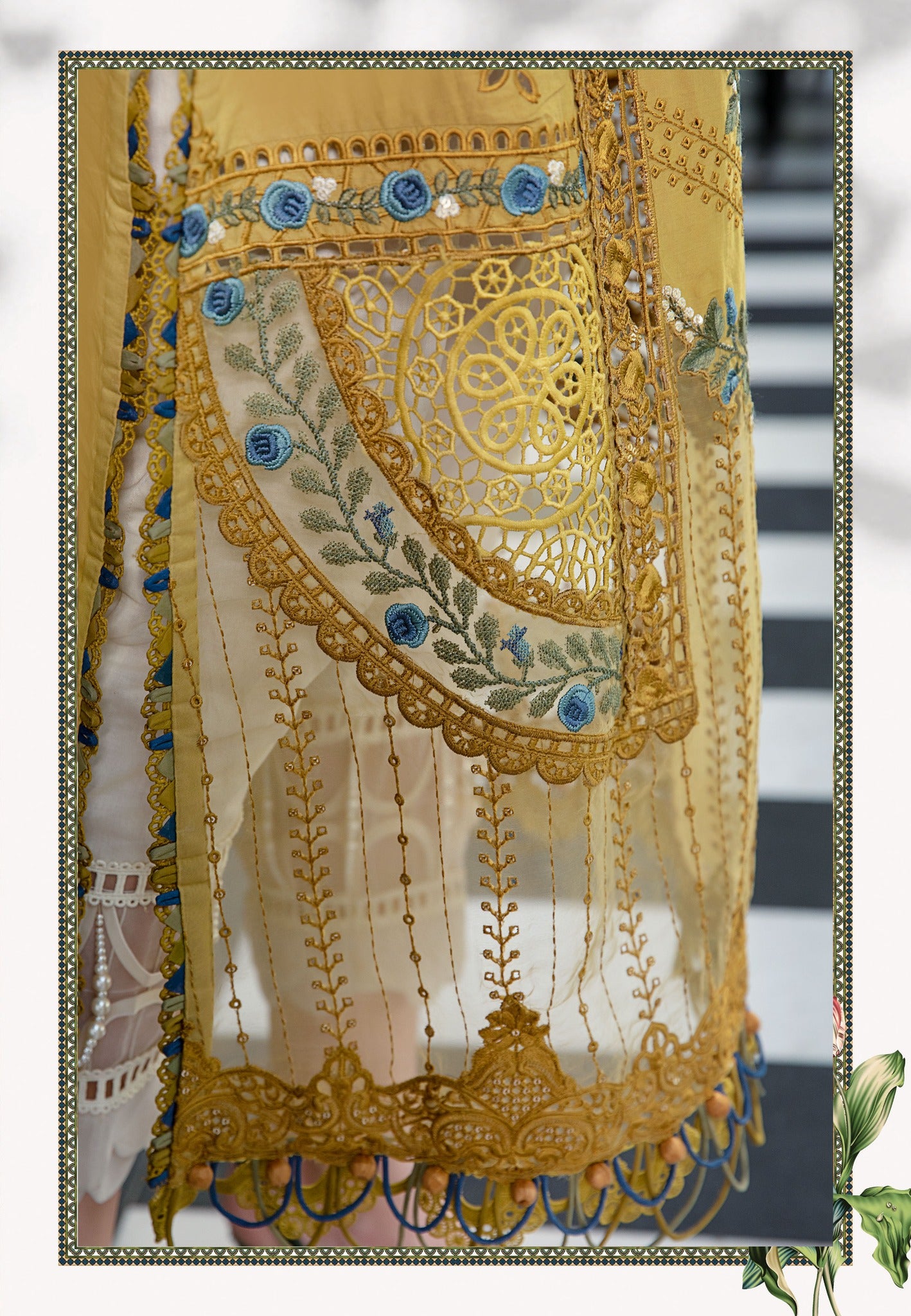 Royal Amber - Maria. B Luxury Lawn Eid 2023 - Pakistani Designer Lawn - Wedding bridal and party dresses - Shahana Collection UK - Maria B in UK