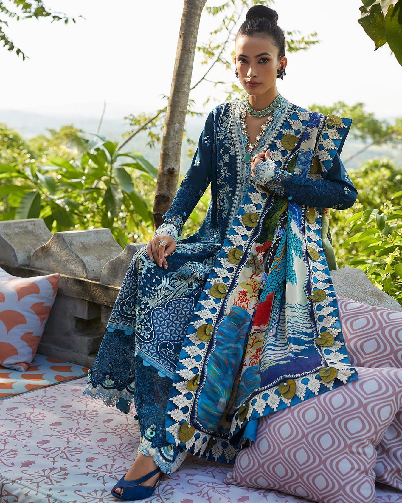 Buy Now - Ivana - Elan Lawn'23 - Shahana Collection UK - Summer Lawn - Pakistani Designer wear - Wedding and Bridal party wear dresses - Elan in UK