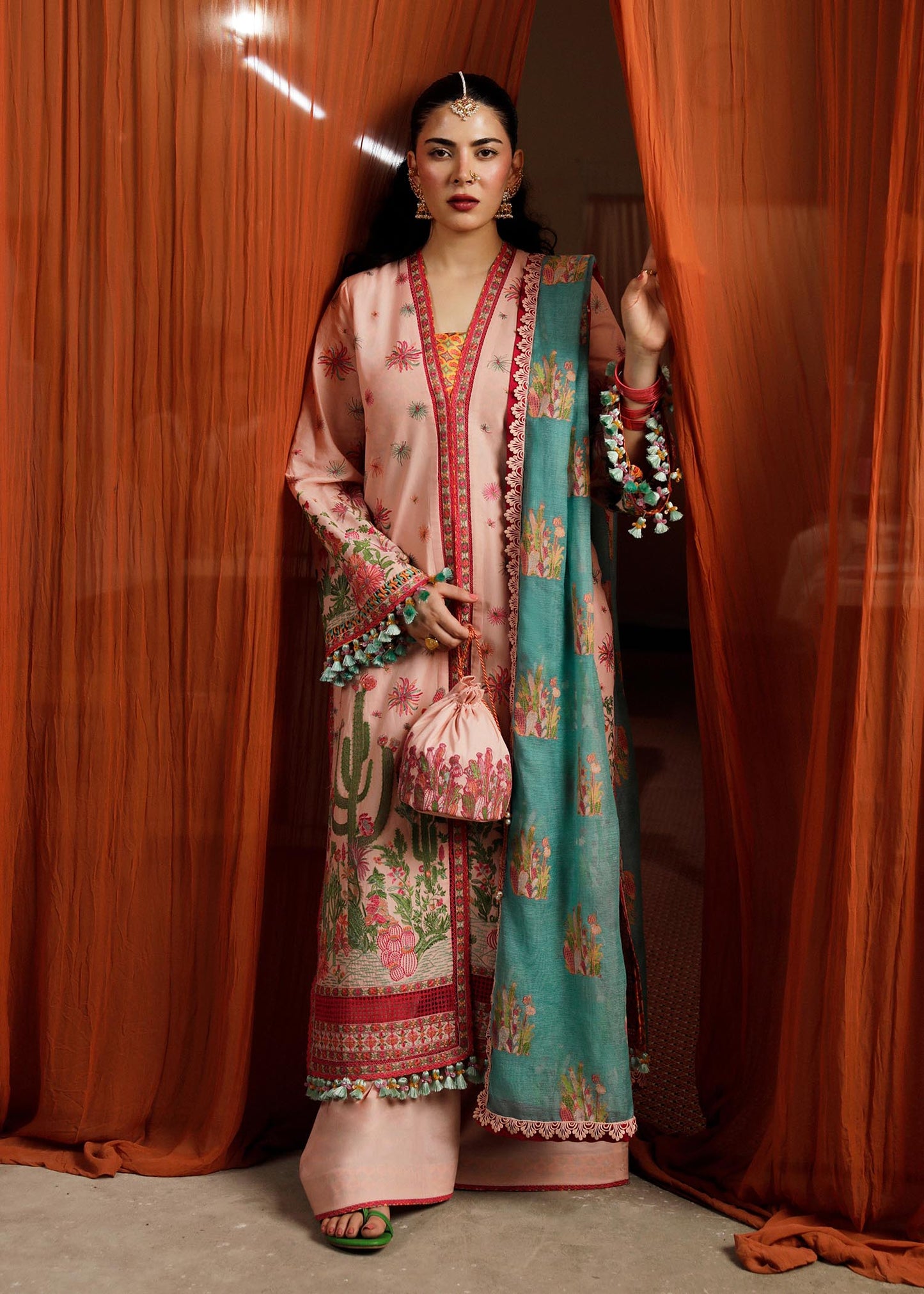 Buy Now, Pembe - Factory No. 21 - Eid Spring/Spring Lawn'23 - Hussain Rehar - Shahana Collection UK - Wedding and Bridal Party Dresses